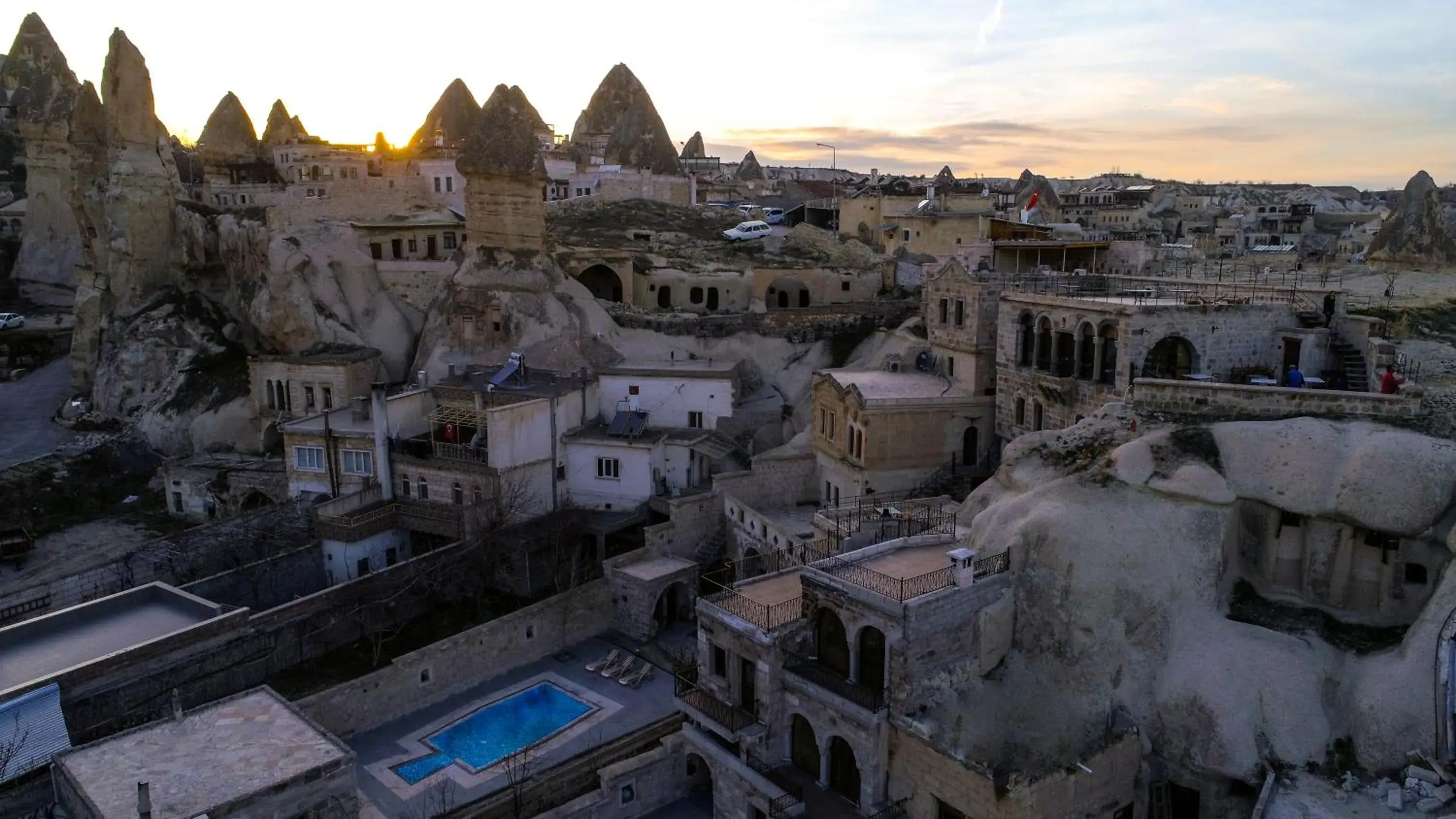 Swimming pool in Tekkaya Cave Hotel Swimming pool in Tekkaya Cave Hotel