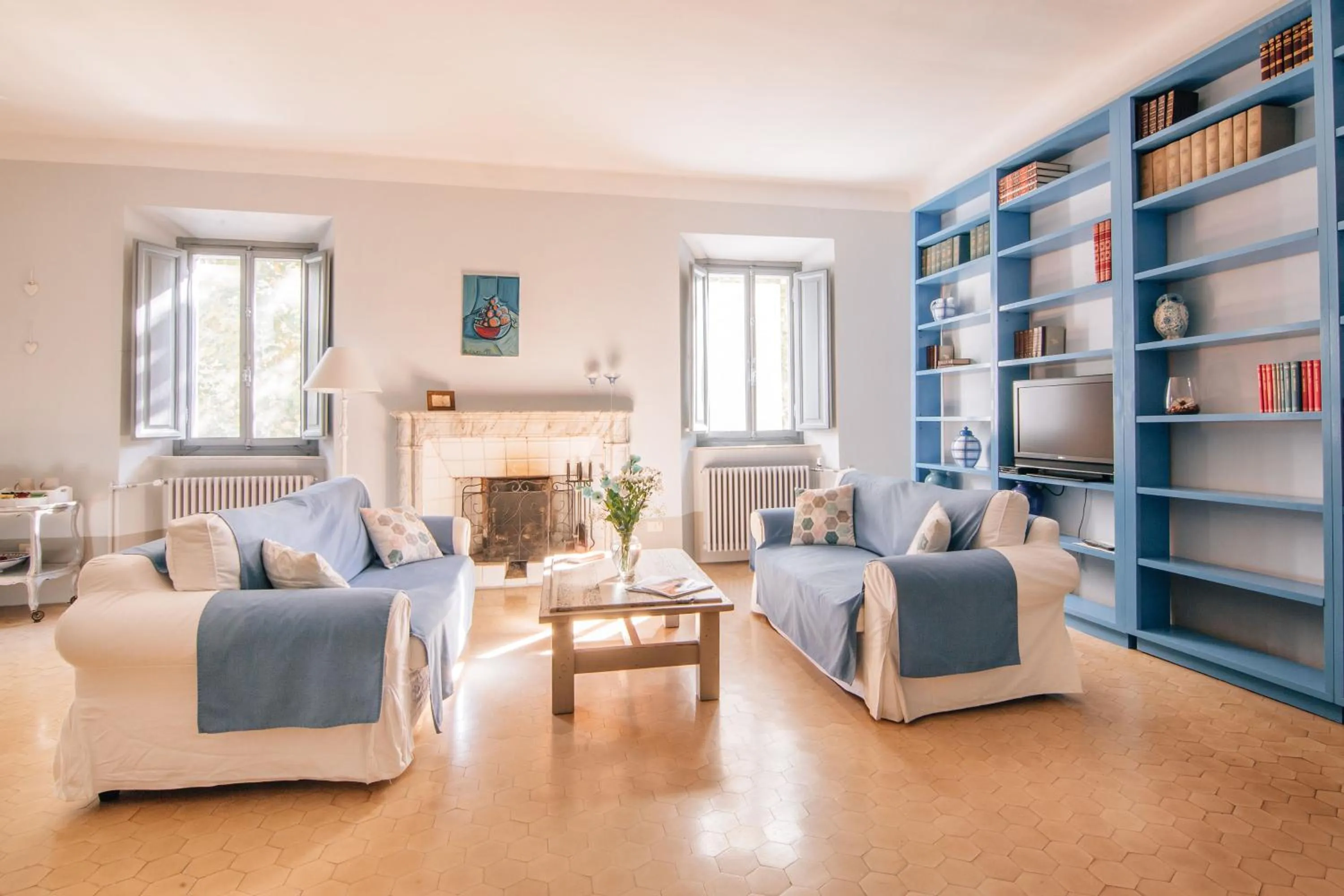 Living room in Villa La Bianca