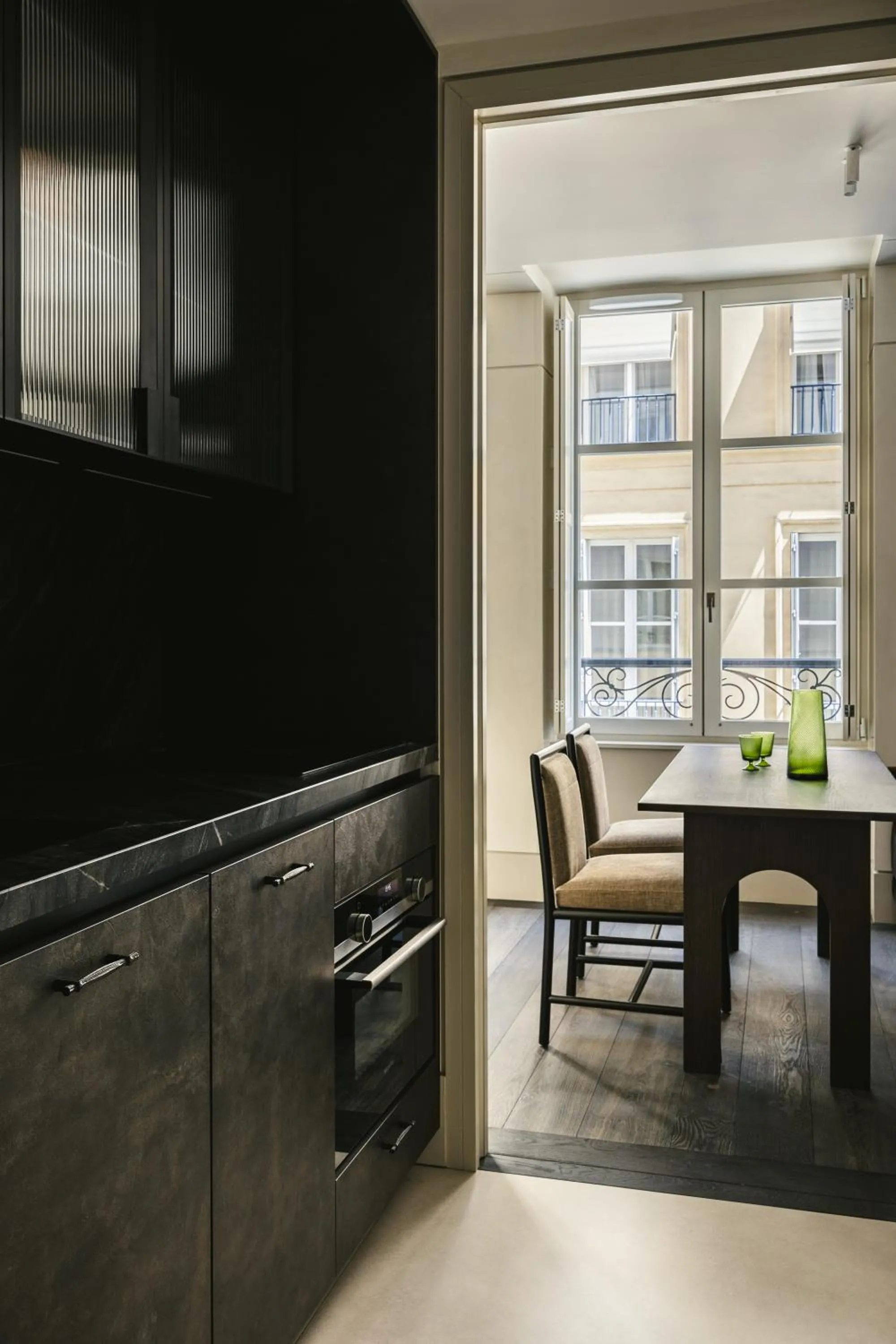 kitchen in Mondovi Luxury Suites