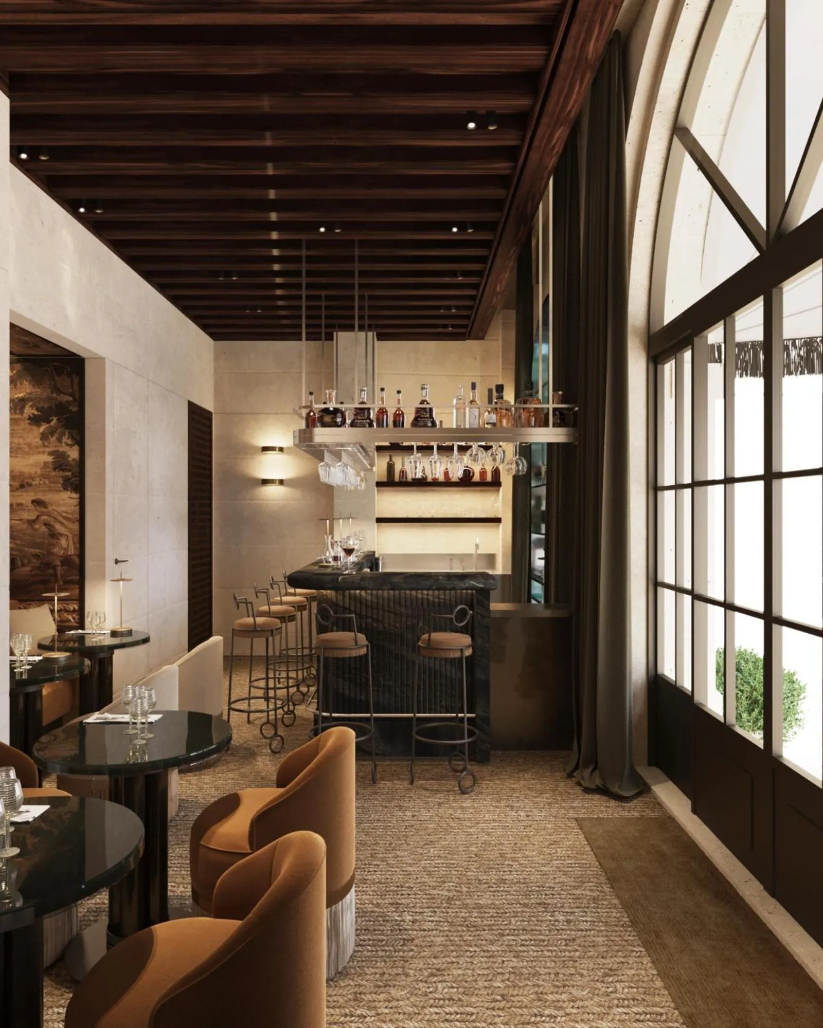 Lounge or bar in Mondovi Luxury Suites