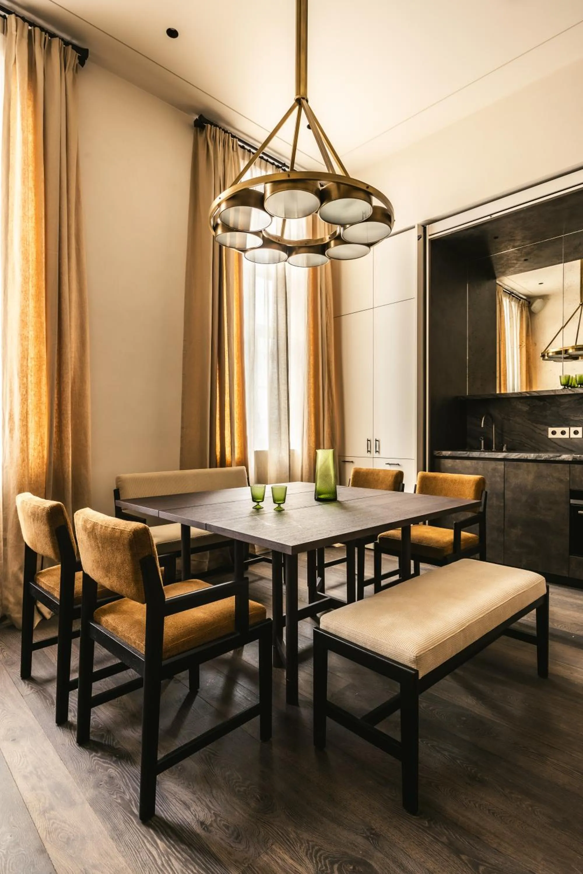 Kitchen or kitchenette in Mondovi Luxury Suites