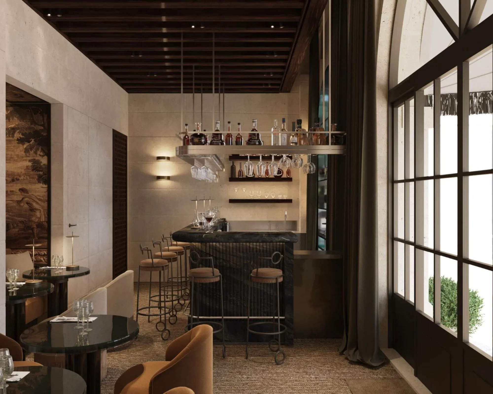 Lounge or bar in Mondovi Luxury Suites