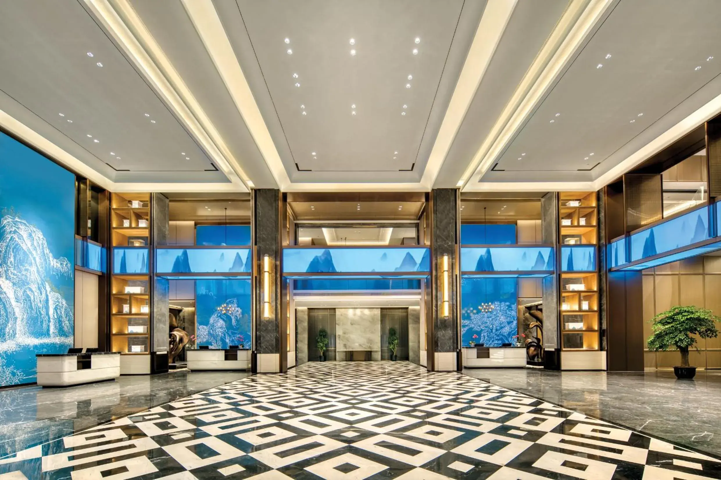 Lobby or reception in Holiday Inn Express Rugao City Center, an IHG Hotel Lobby or reception in Holiday Inn Express Rugao City Center, an IHG Hotel