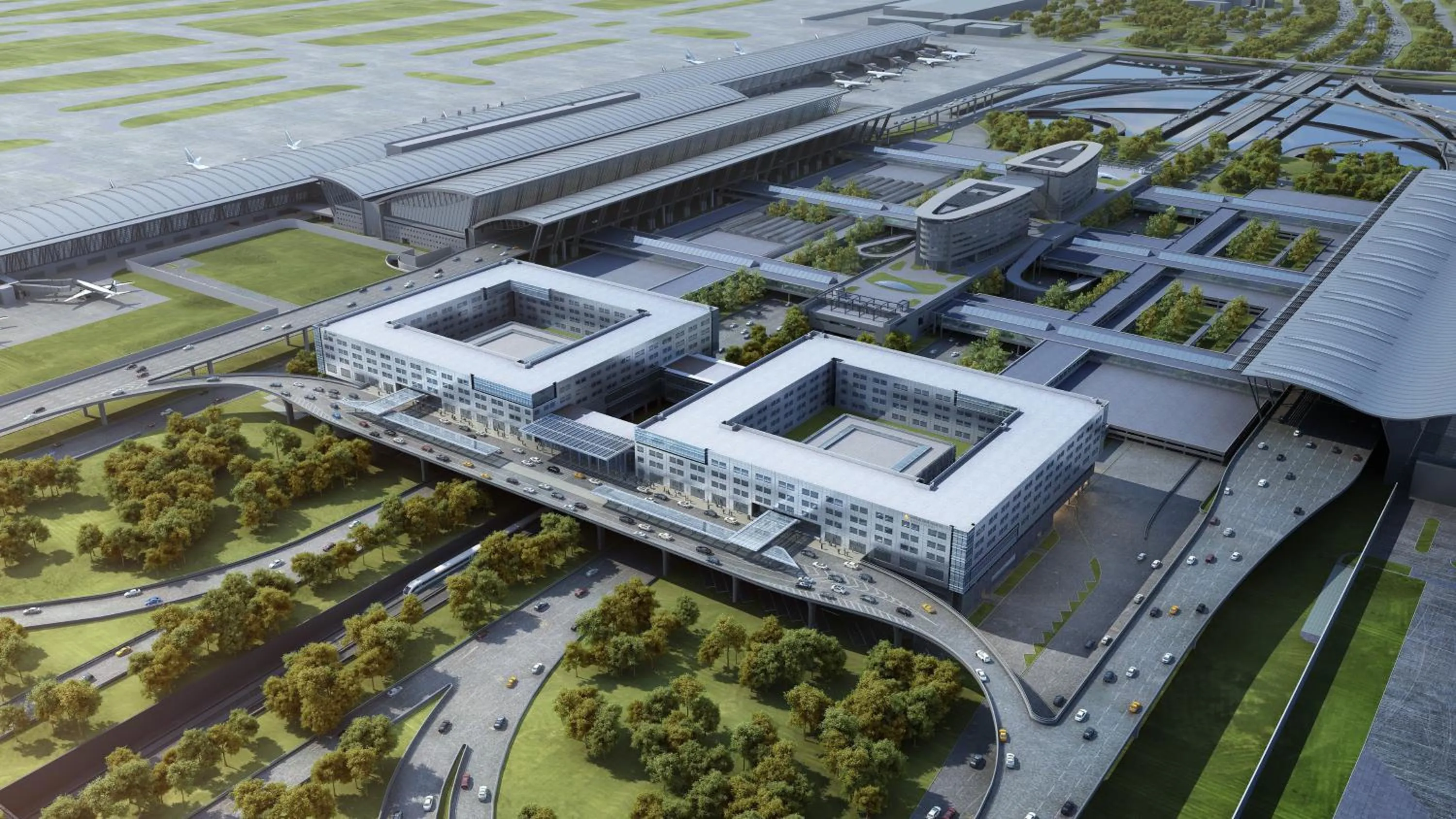 Property building in Holiday Inn Shanghai Pudong Airport, an IHG Hotel