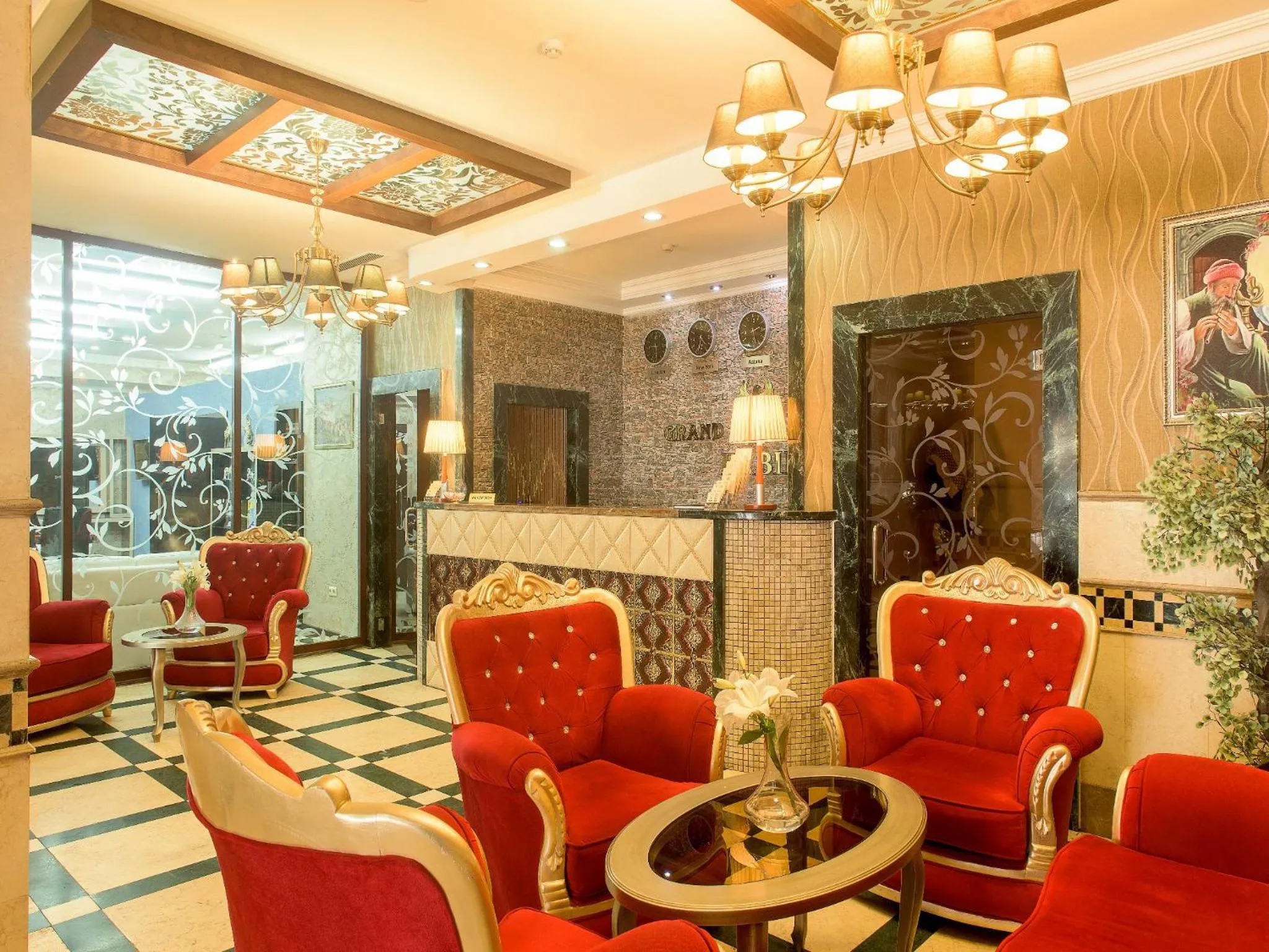 Decorative detail in Almaty Grand Erbil Hotel