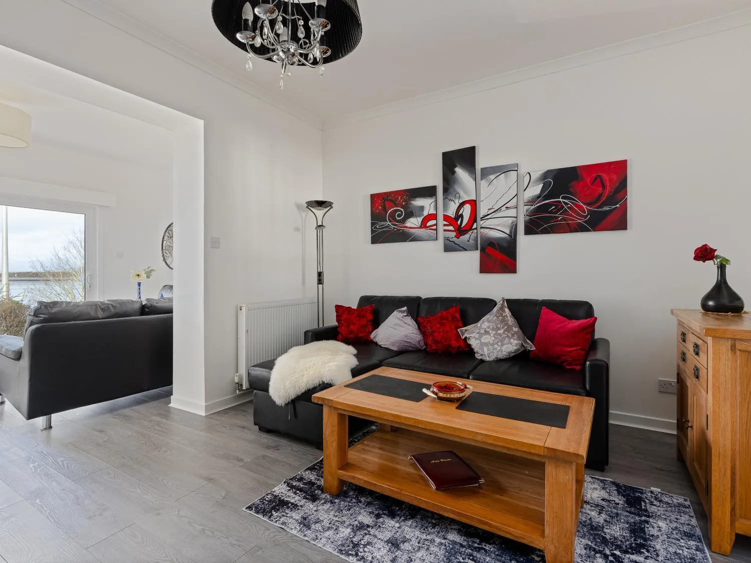 Seating area, Bed in Ards House