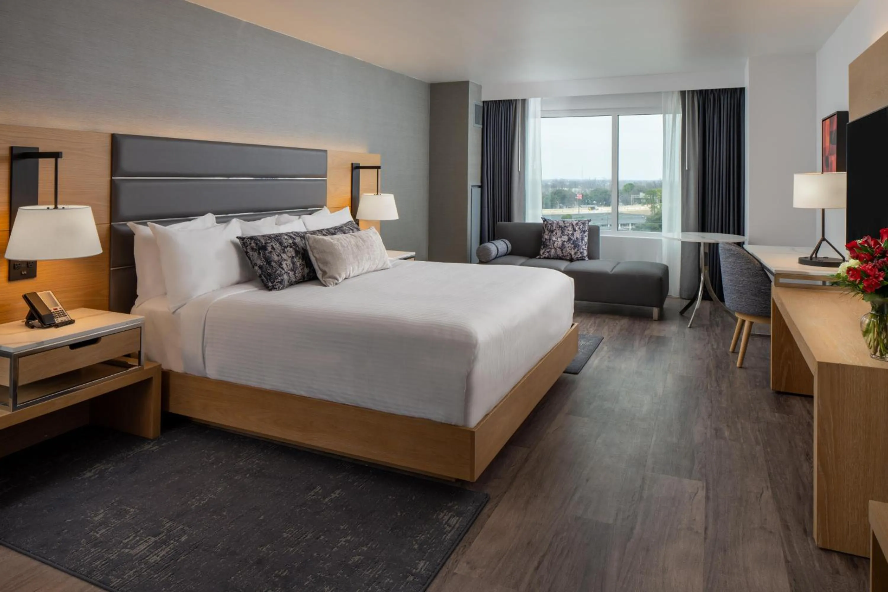 Living room, Bed in Live Casino & Hotel Louisiana, Curio Collection by Hilton