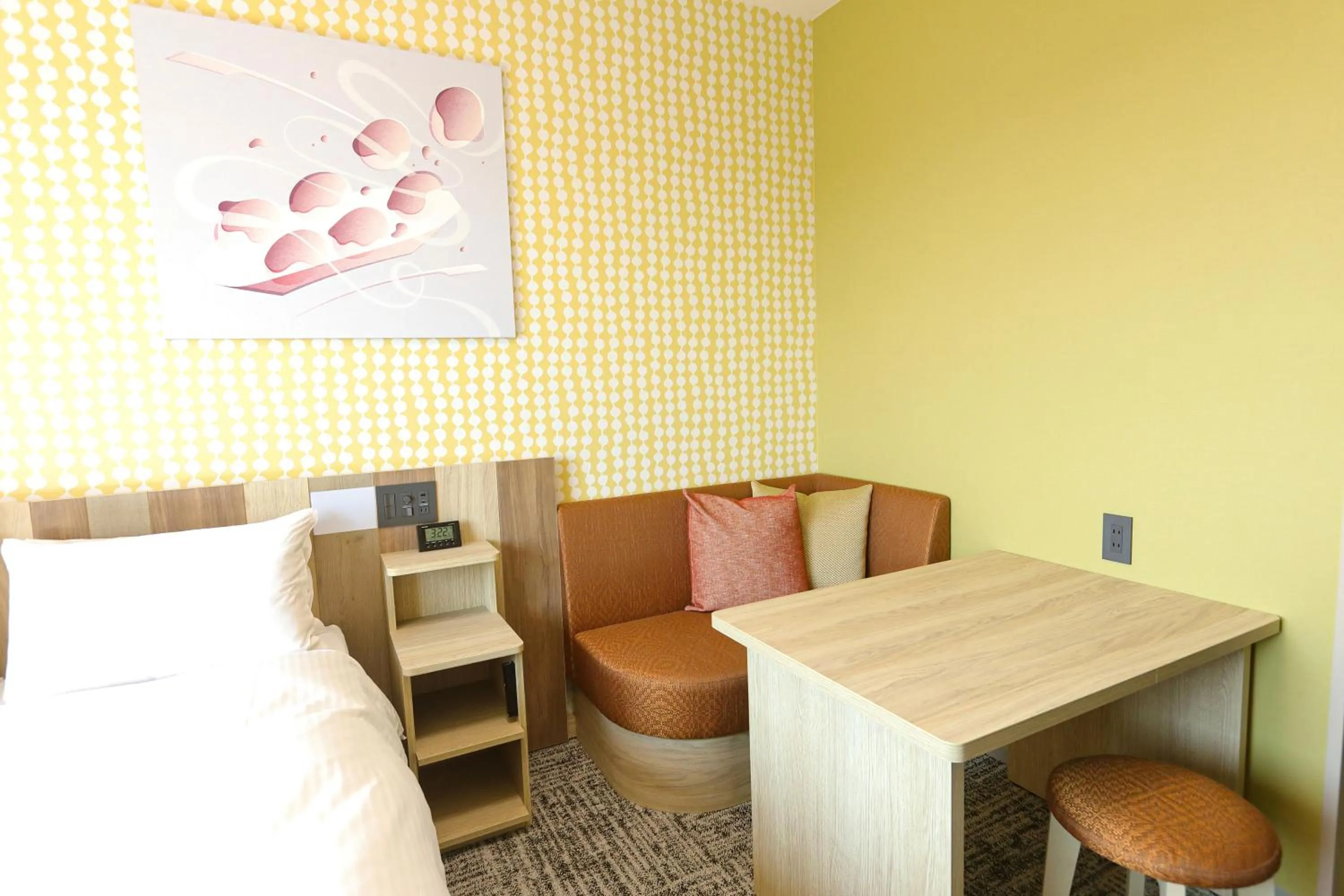 furniture, Bed in Hiyori Hotel Osaka Suminoekoen Station