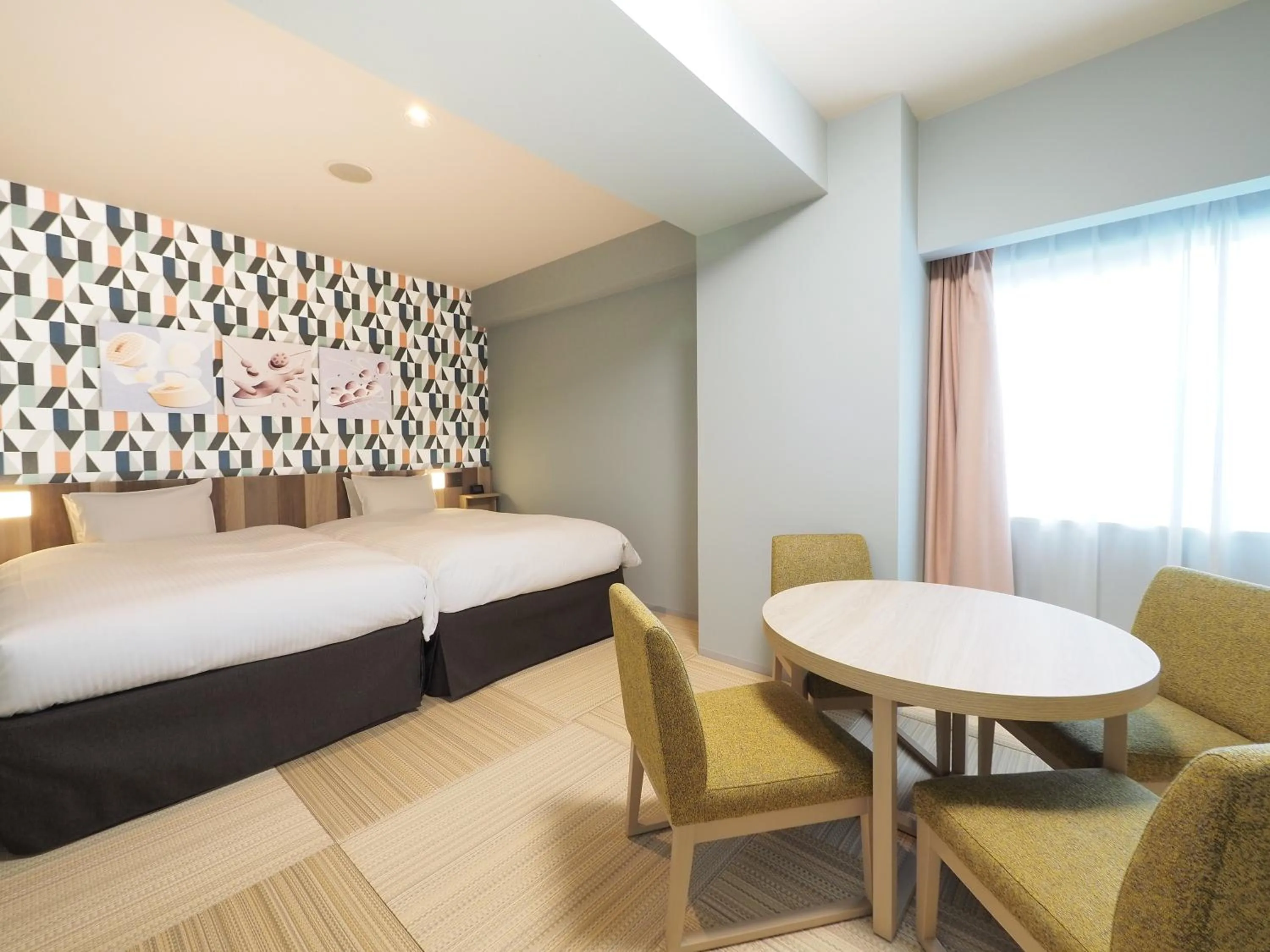 Bedroom, Bed in Hiyori Hotel Osaka Suminoekoen Station