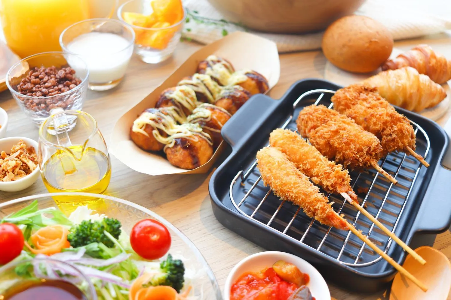 Breakfast in Hiyori Hotel Osaka Suminoekoen Station