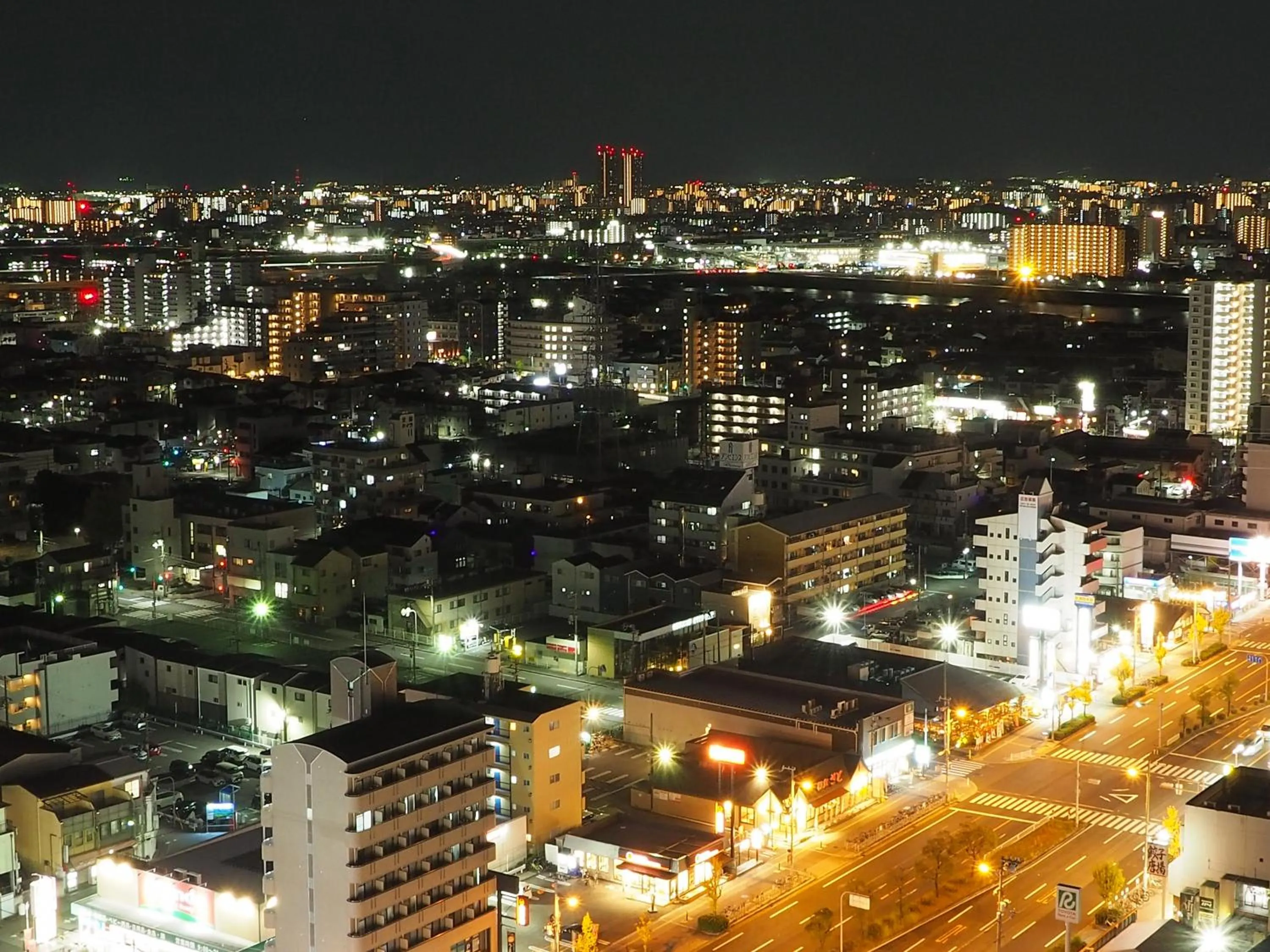 Night in Hiyori Hotel Osaka Suminoekoen Station