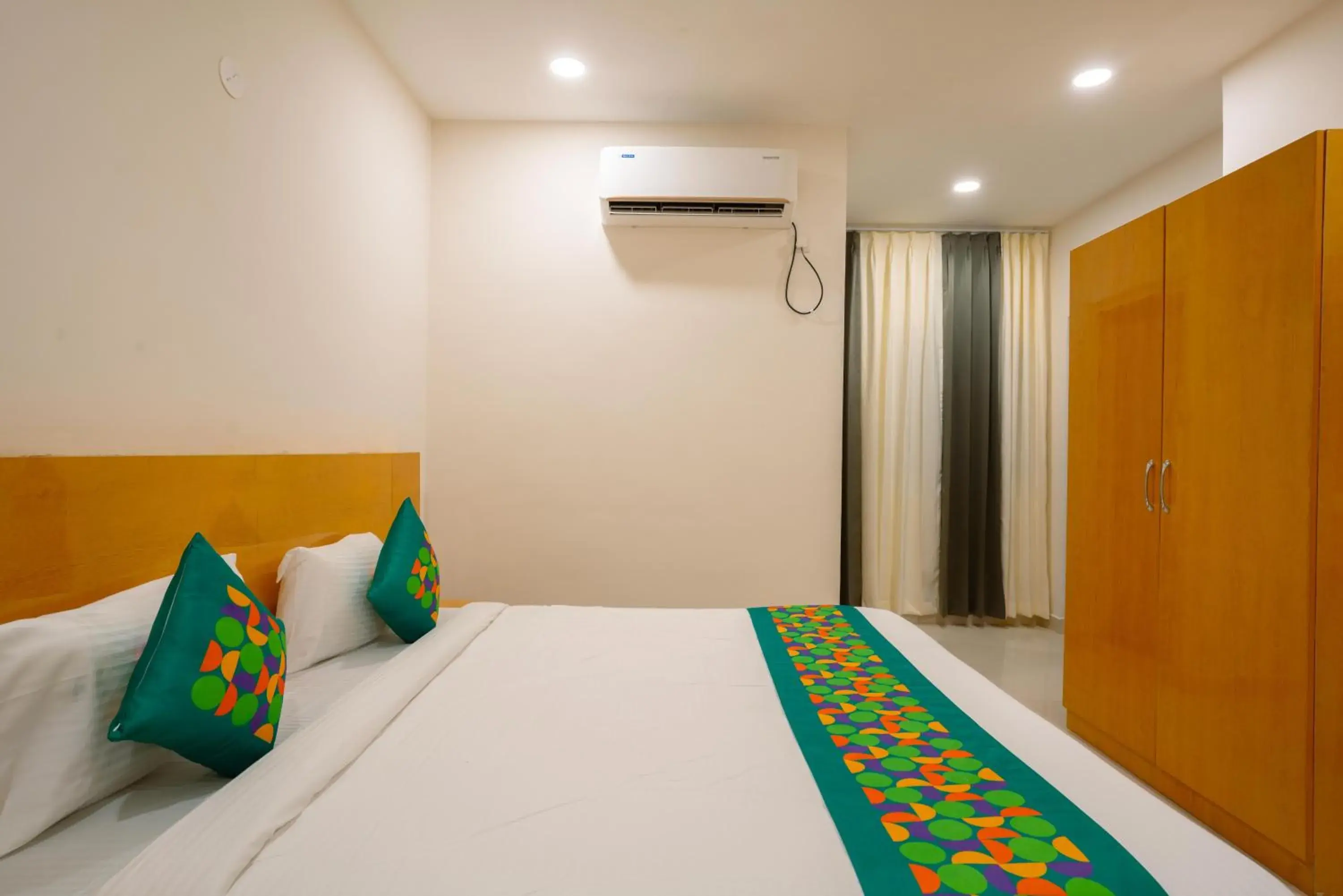Bedroom, Bed in Treebo The Living Tree Khairatabad Bedroom, Bed in Treebo The Living Tree Khairatabad