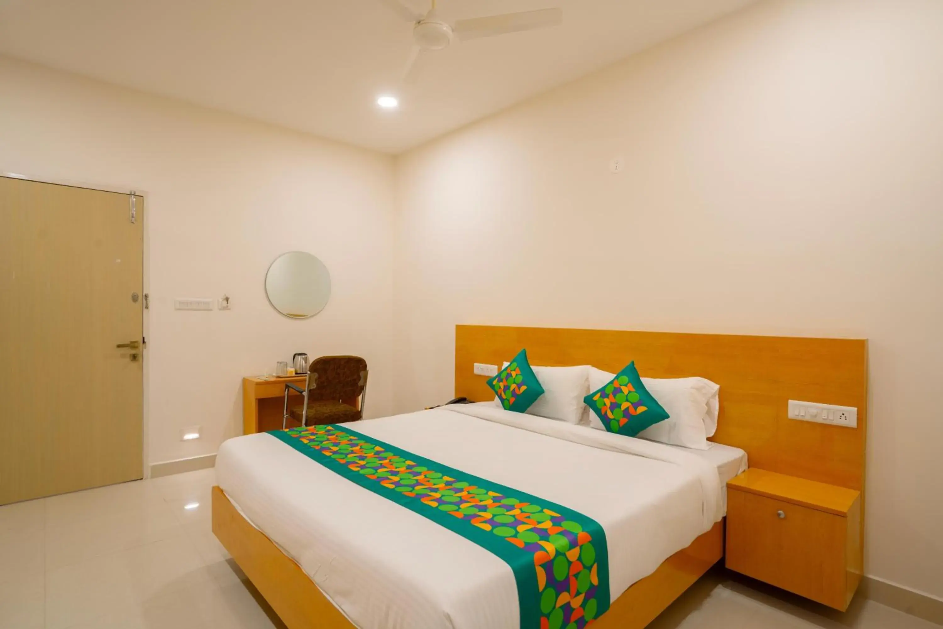 Bedroom, Bed in Treebo The Living Tree Khairatabad Bedroom, Bed in Treebo The Living Tree Khairatabad