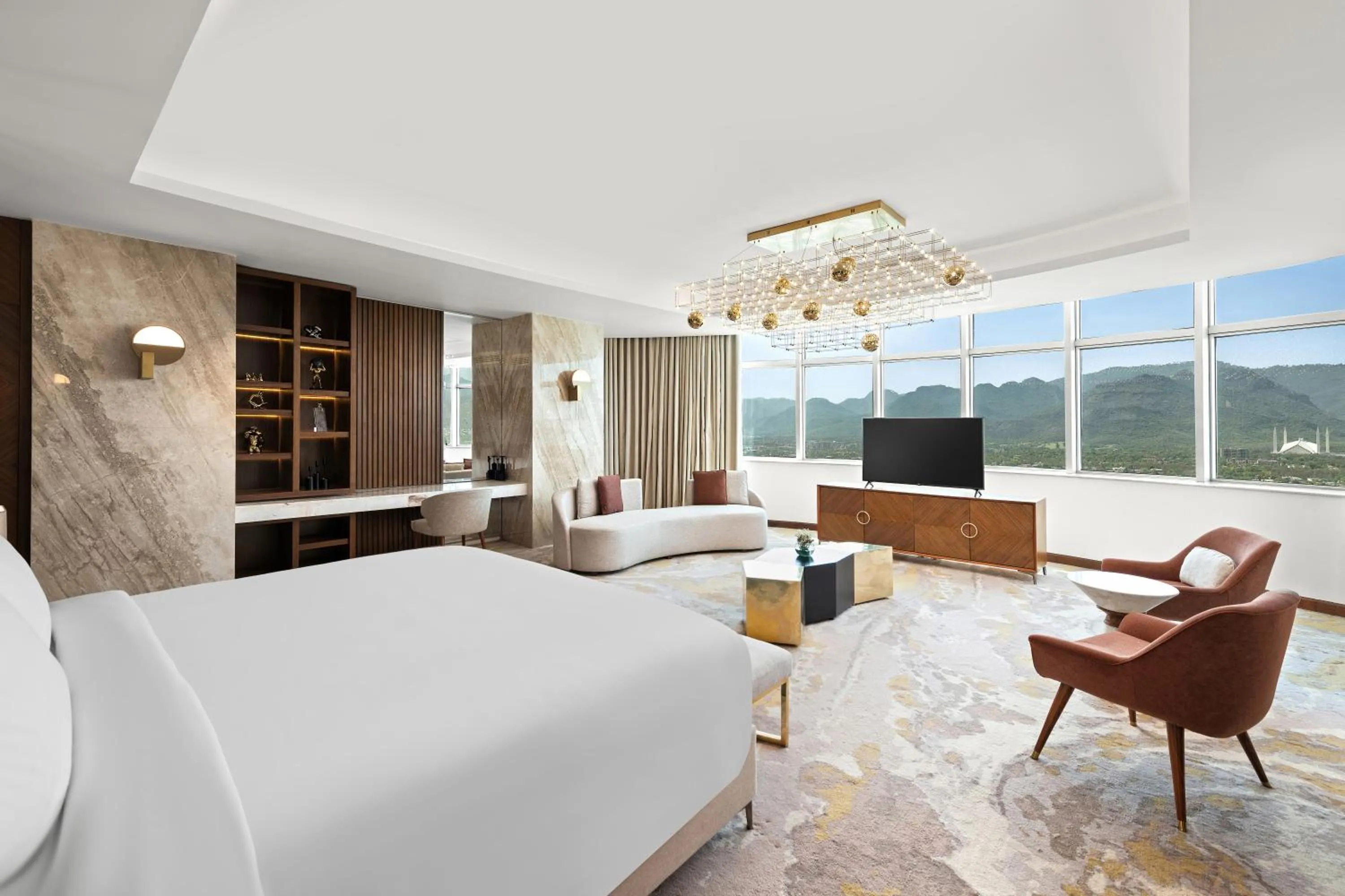 Bed in Movenpick Hotel Centaurus Islamabad