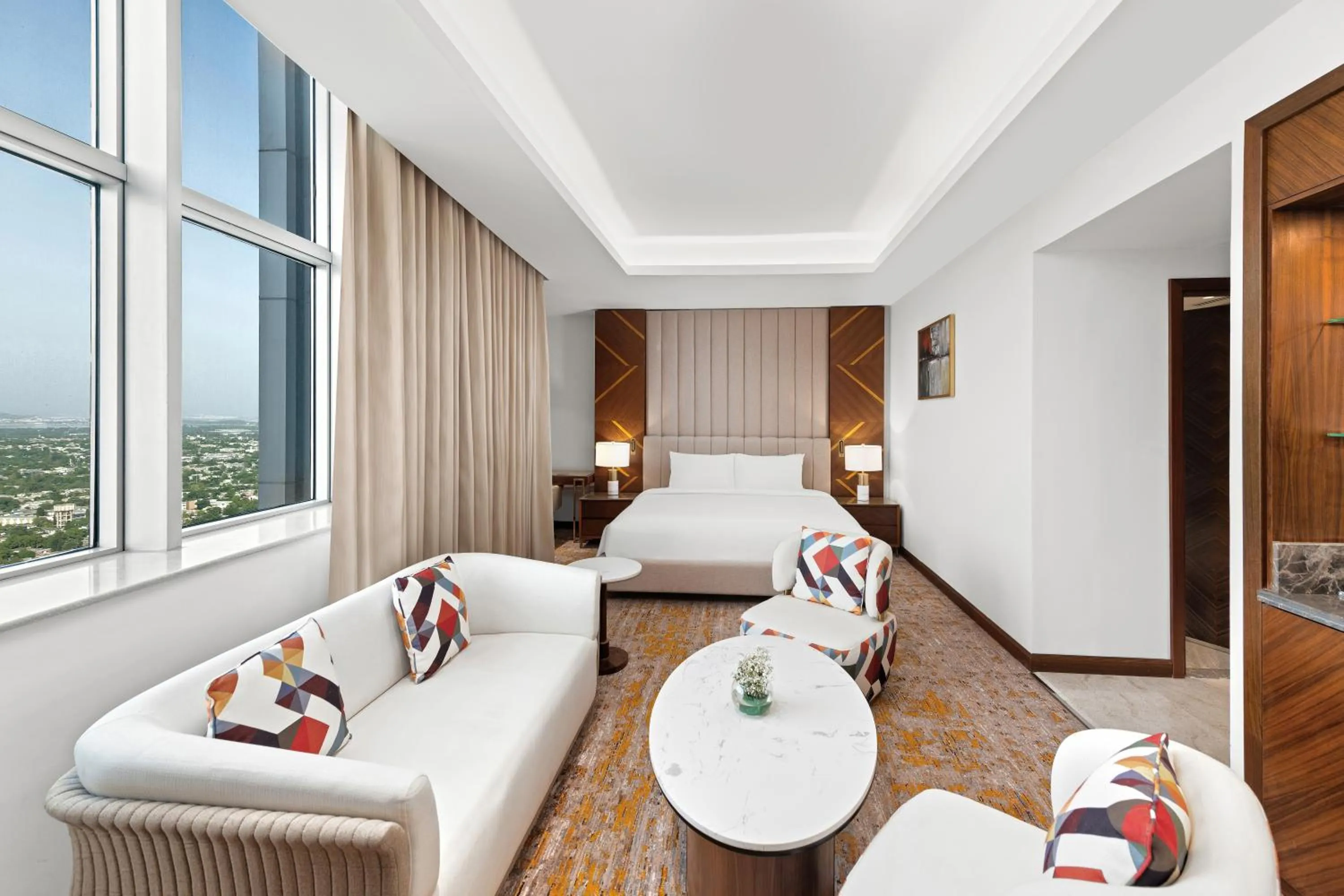 Bed in Movenpick Hotel Centaurus Islamabad