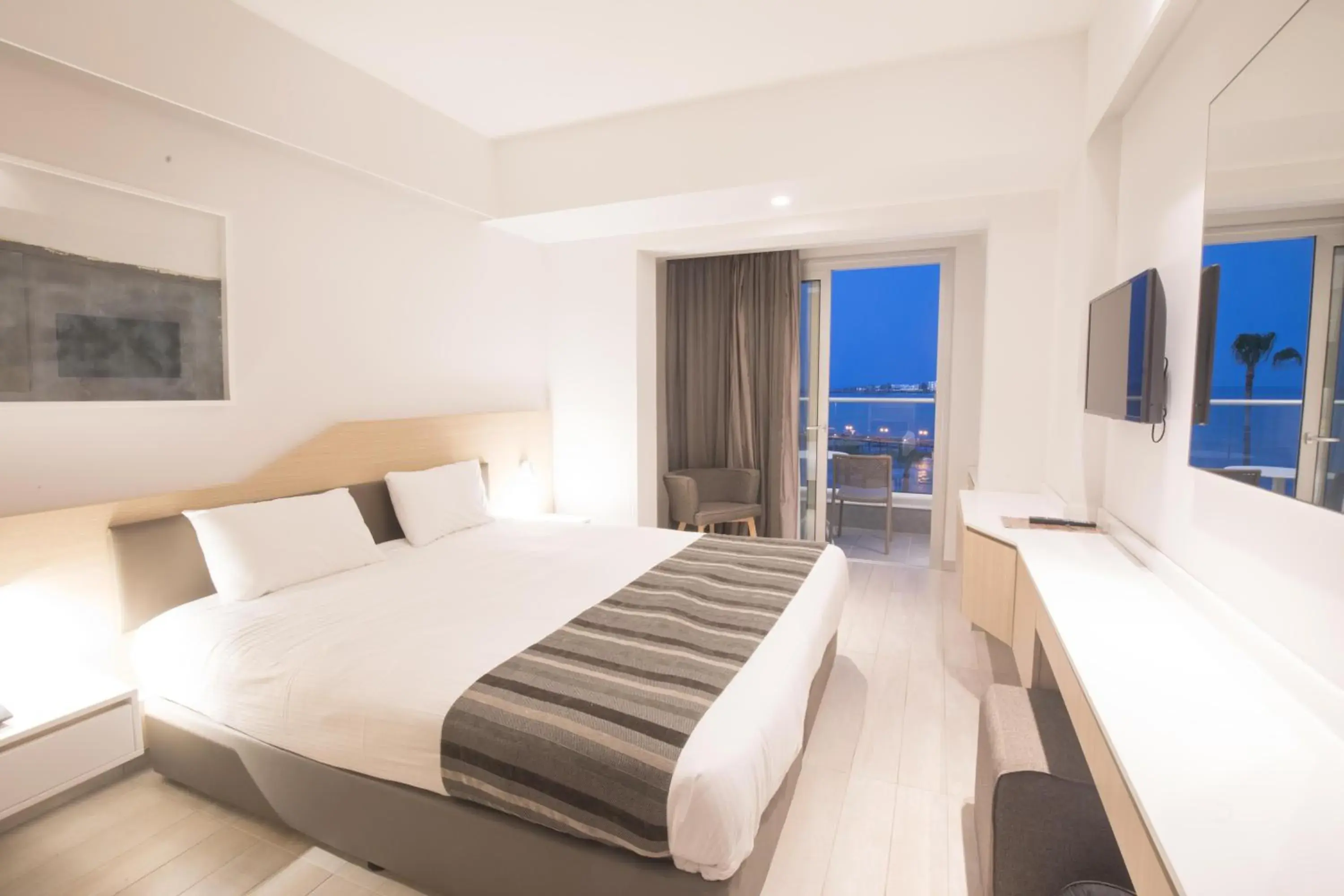 Bedroom, Bed in Evalena Beach Hotel Bedroom, Bed in Evalena Beach Hotel