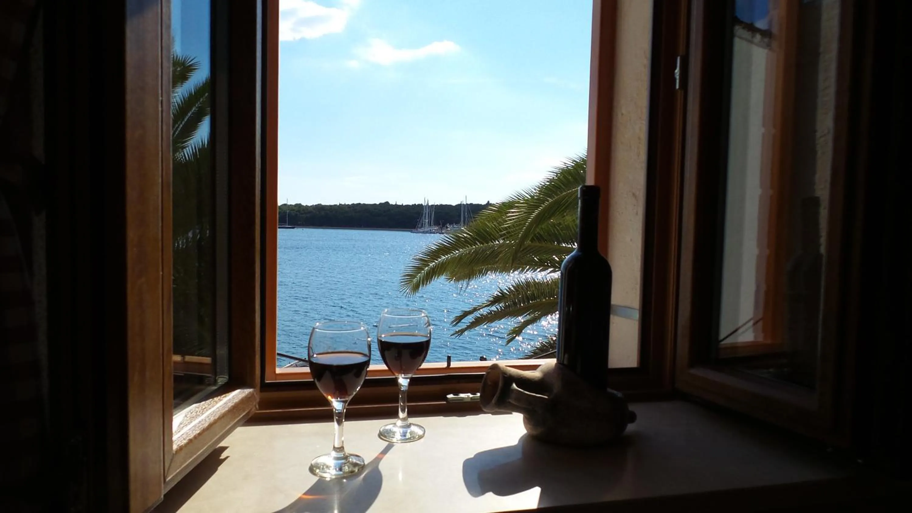 Sea view in Apartments Dvor