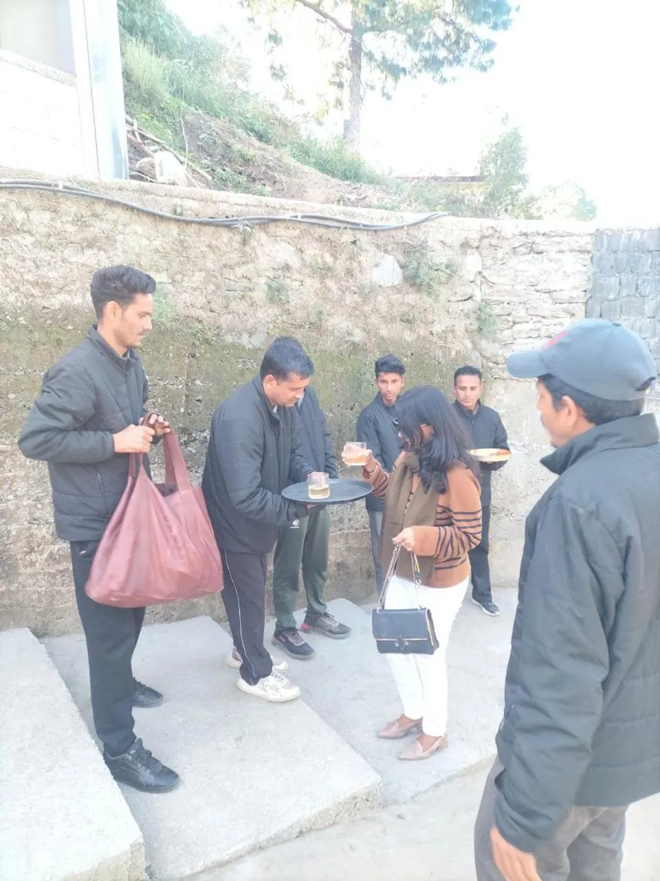 group of guests in Anupraas Resort