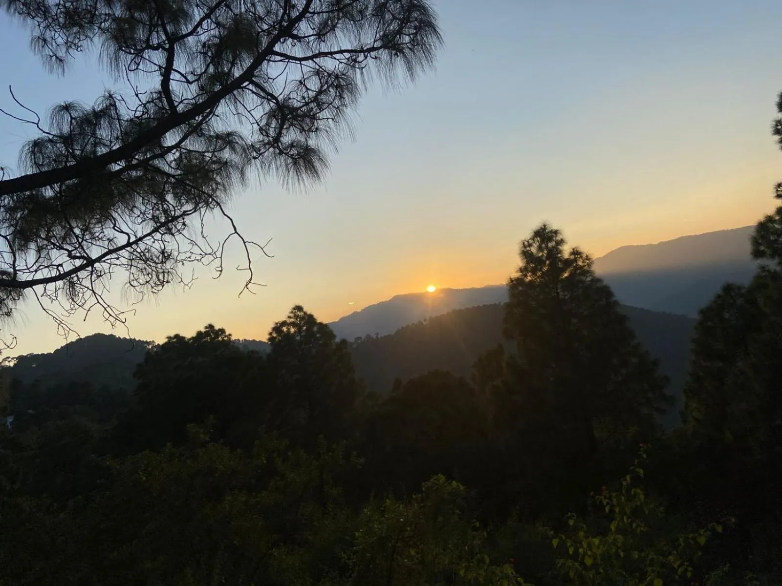 Sunset in Anupraas Resort