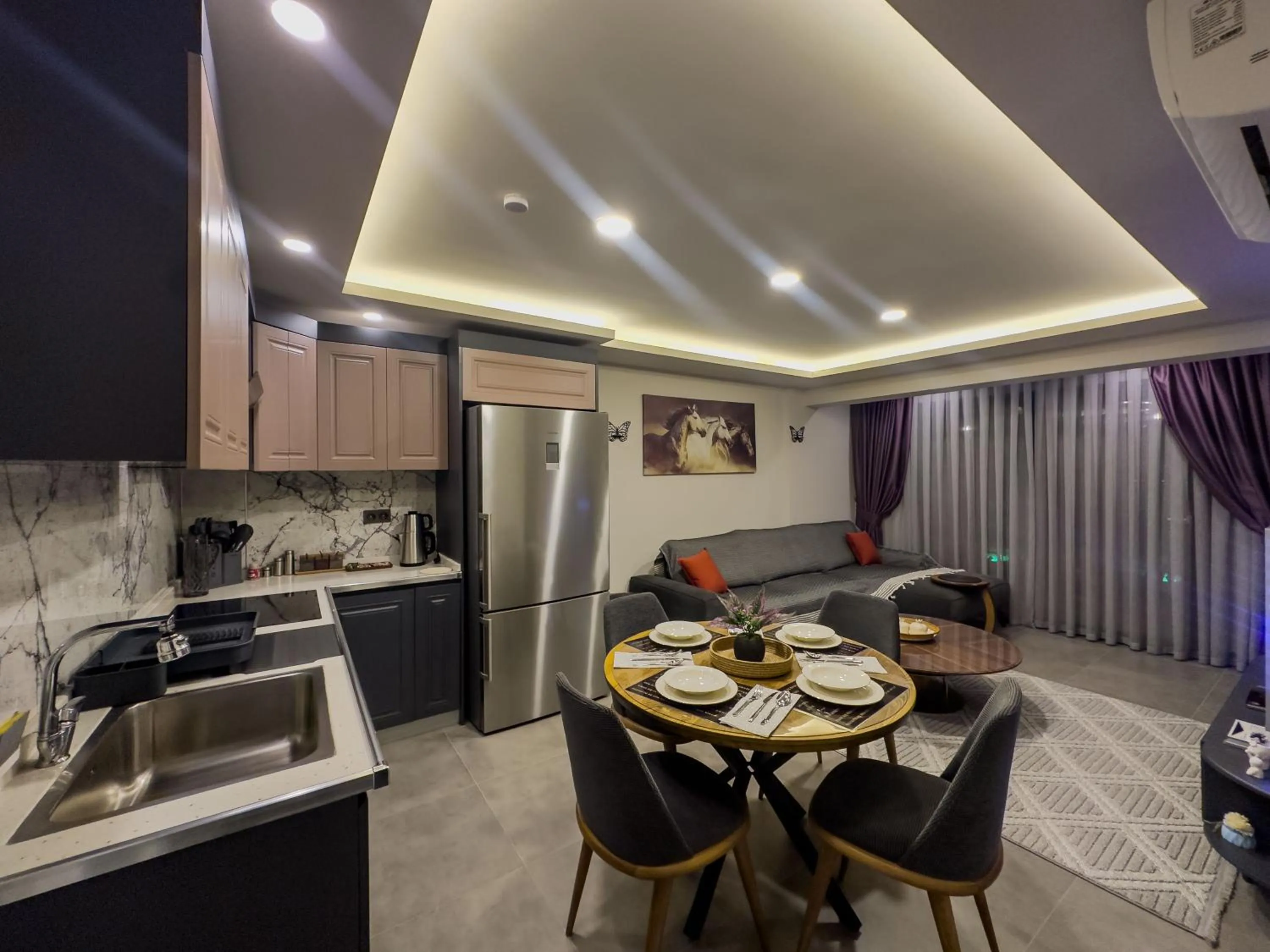 Kitchen or kitchenette in Belek 07 Luxury Suites Only For Family