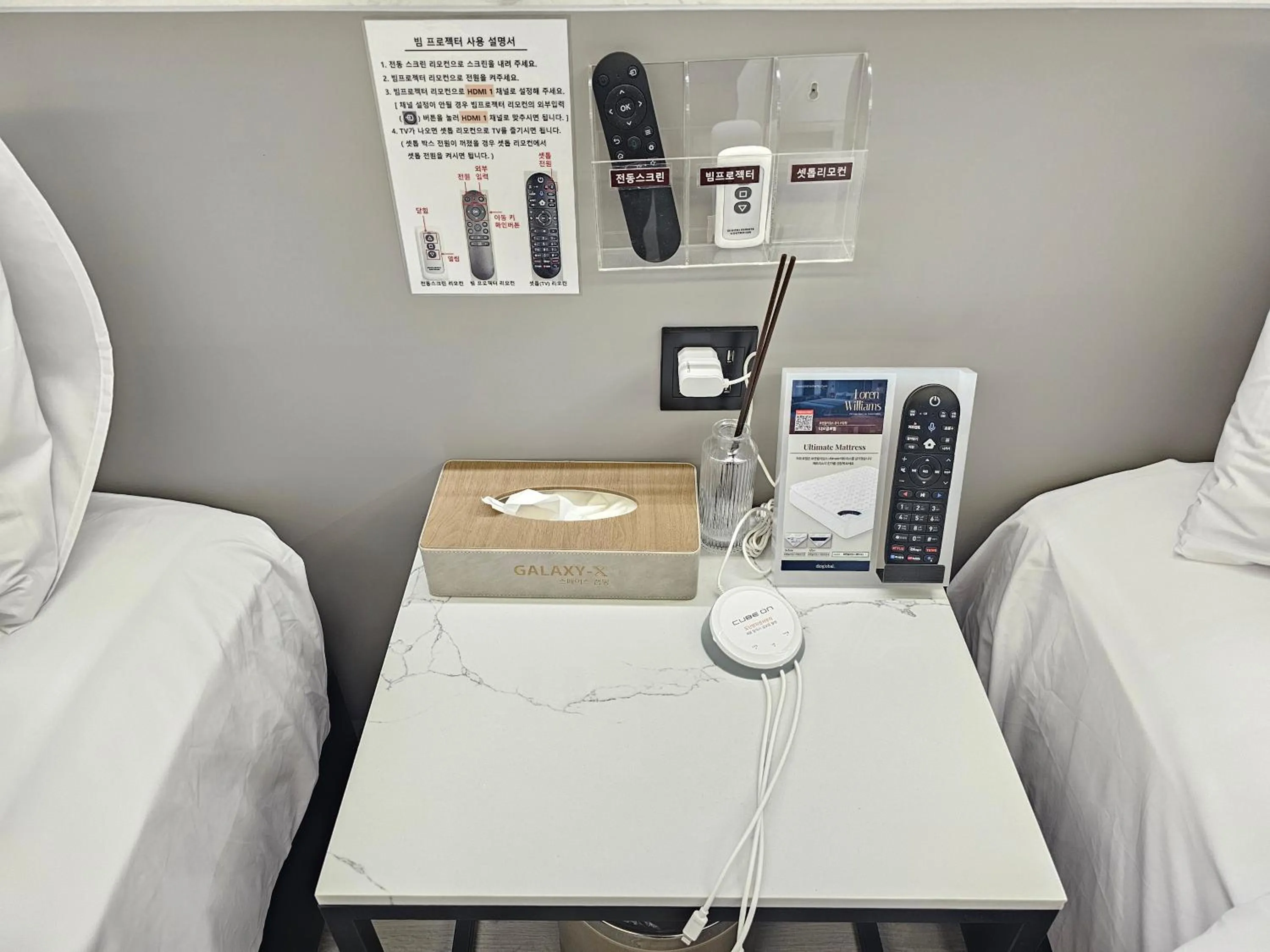 Bed in Galaxy X Hotel Type Caravan Glamping & Pension