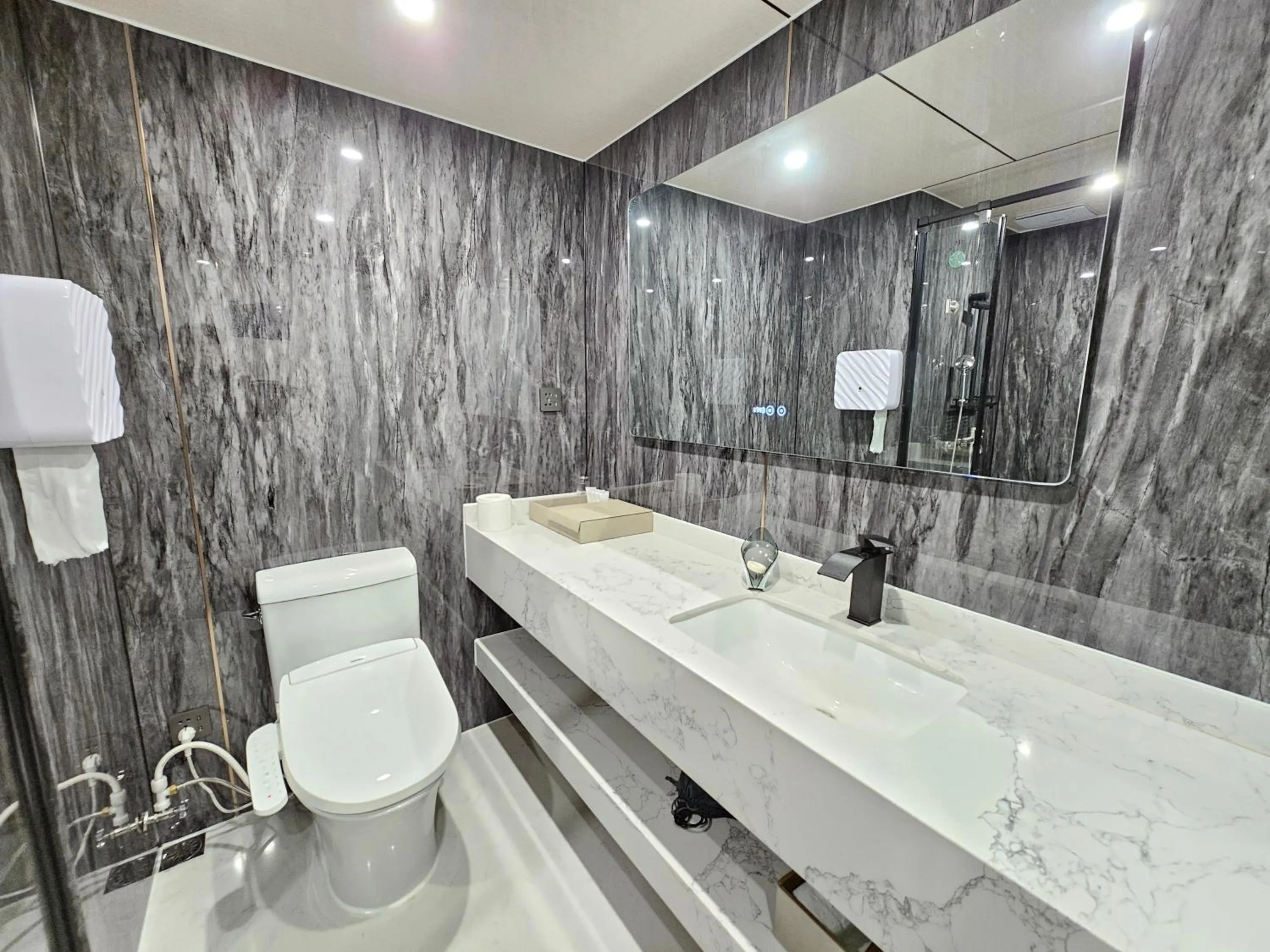Bathroom in Galaxy X Hotel Type Caravan Glamping & Pension