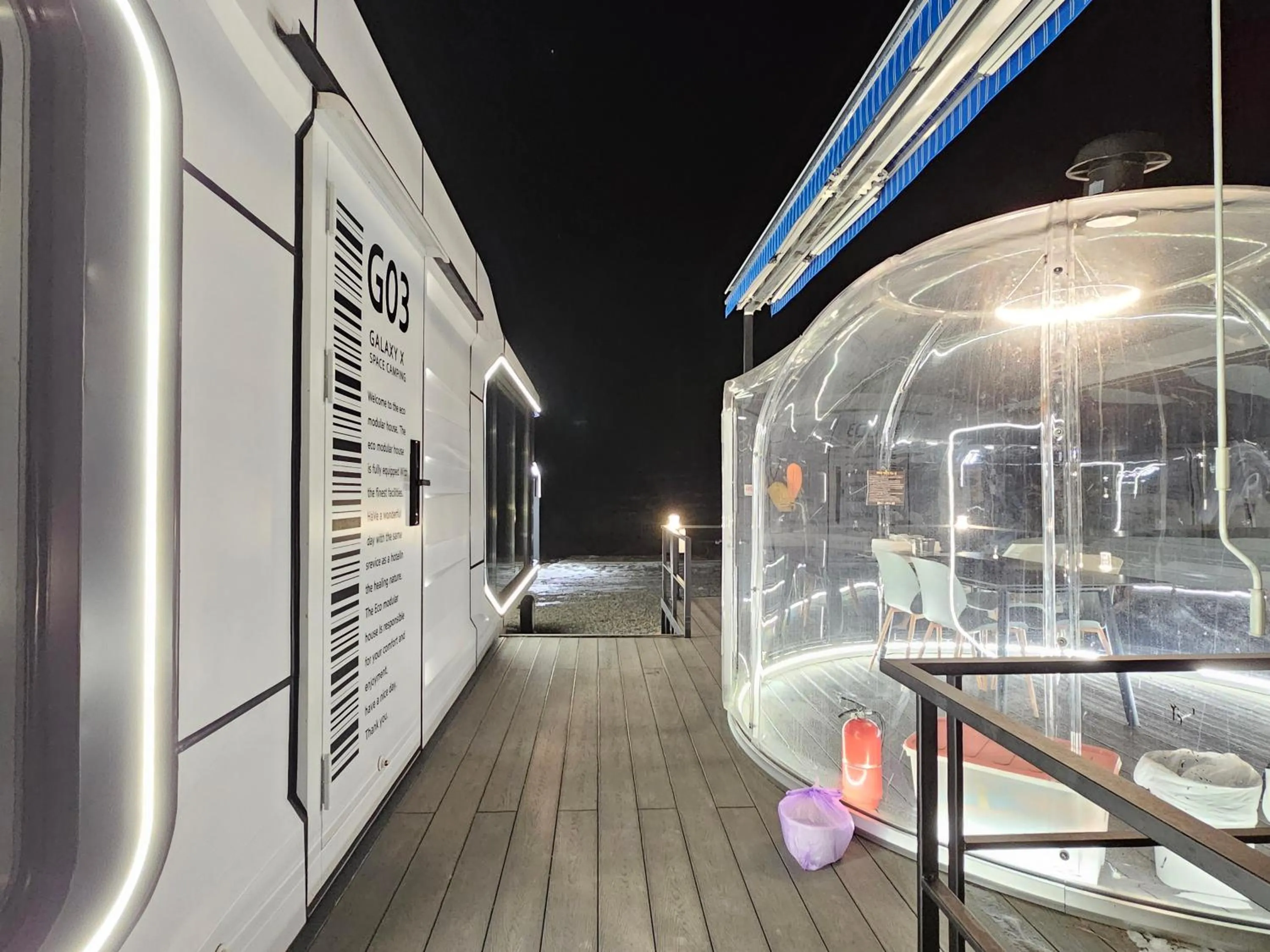 Night in Galaxy X Hotel Type Caravan Glamping & Pension