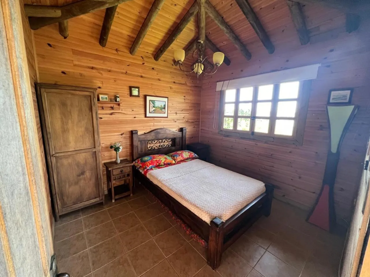 Bed in Loge Cabaña peñol-Guatape