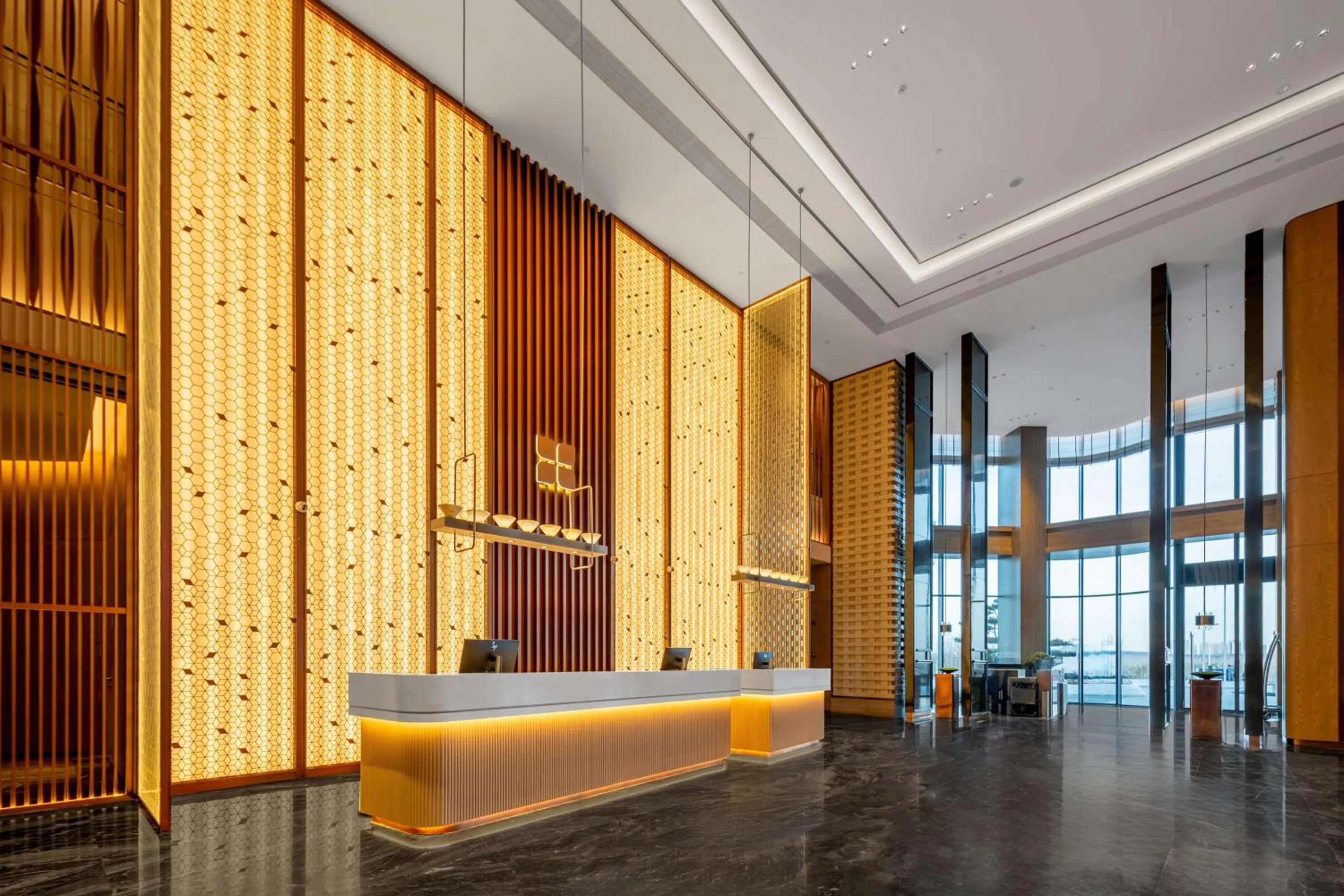 Lobby or reception in Hilton Garden Inn Ordos Kangbashi