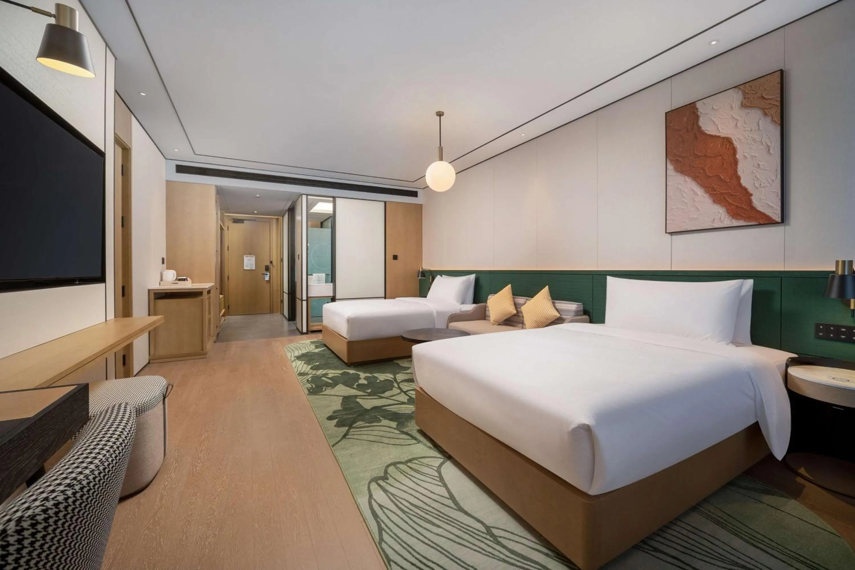 Bed in Hilton Garden Inn Ordos Kangbashi