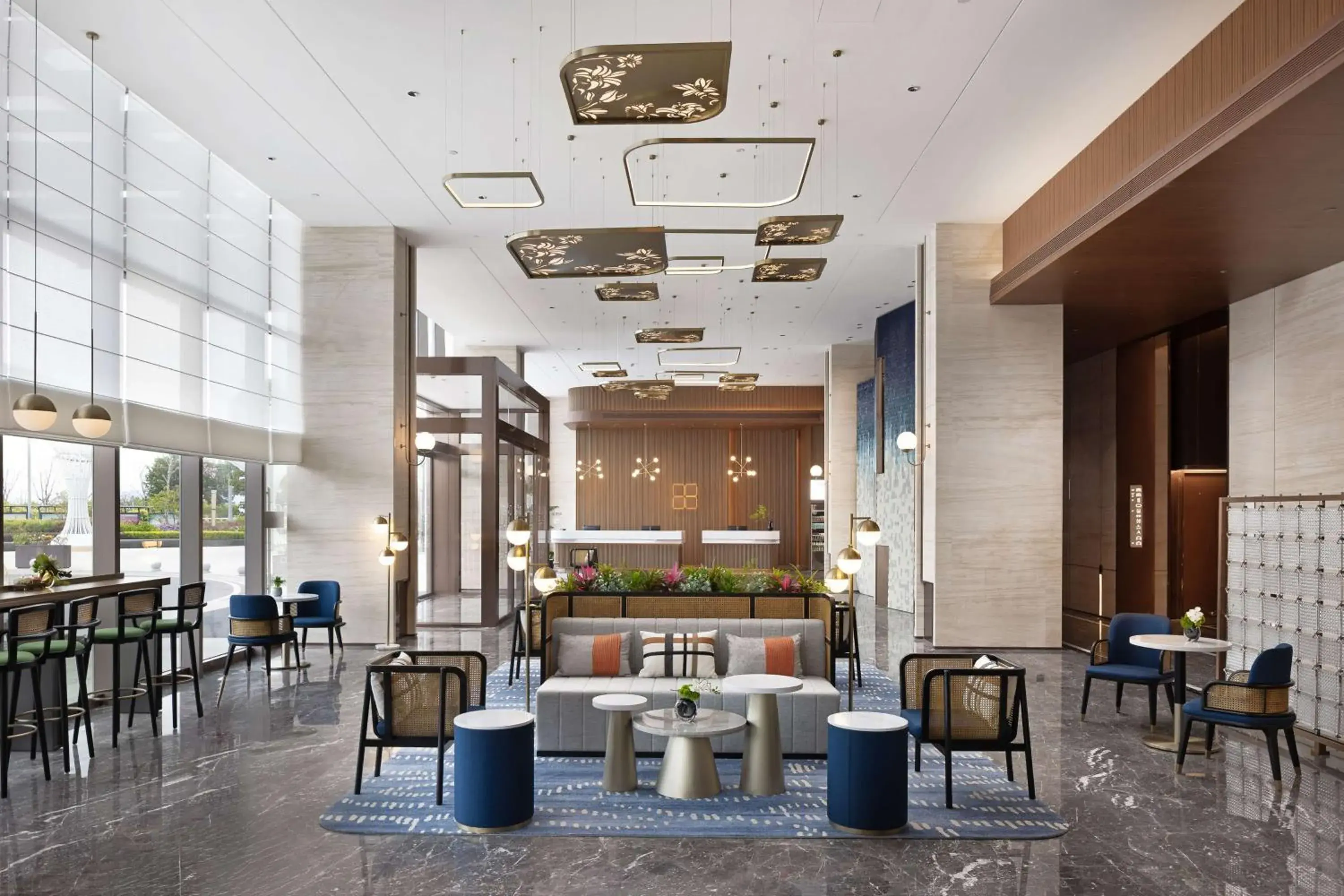 Lobby or reception in Hilton Garden Inn Shanwei Haibin Boulevard Lobby or reception in Hilton Garden Inn Shanwei Haibin Boulevard