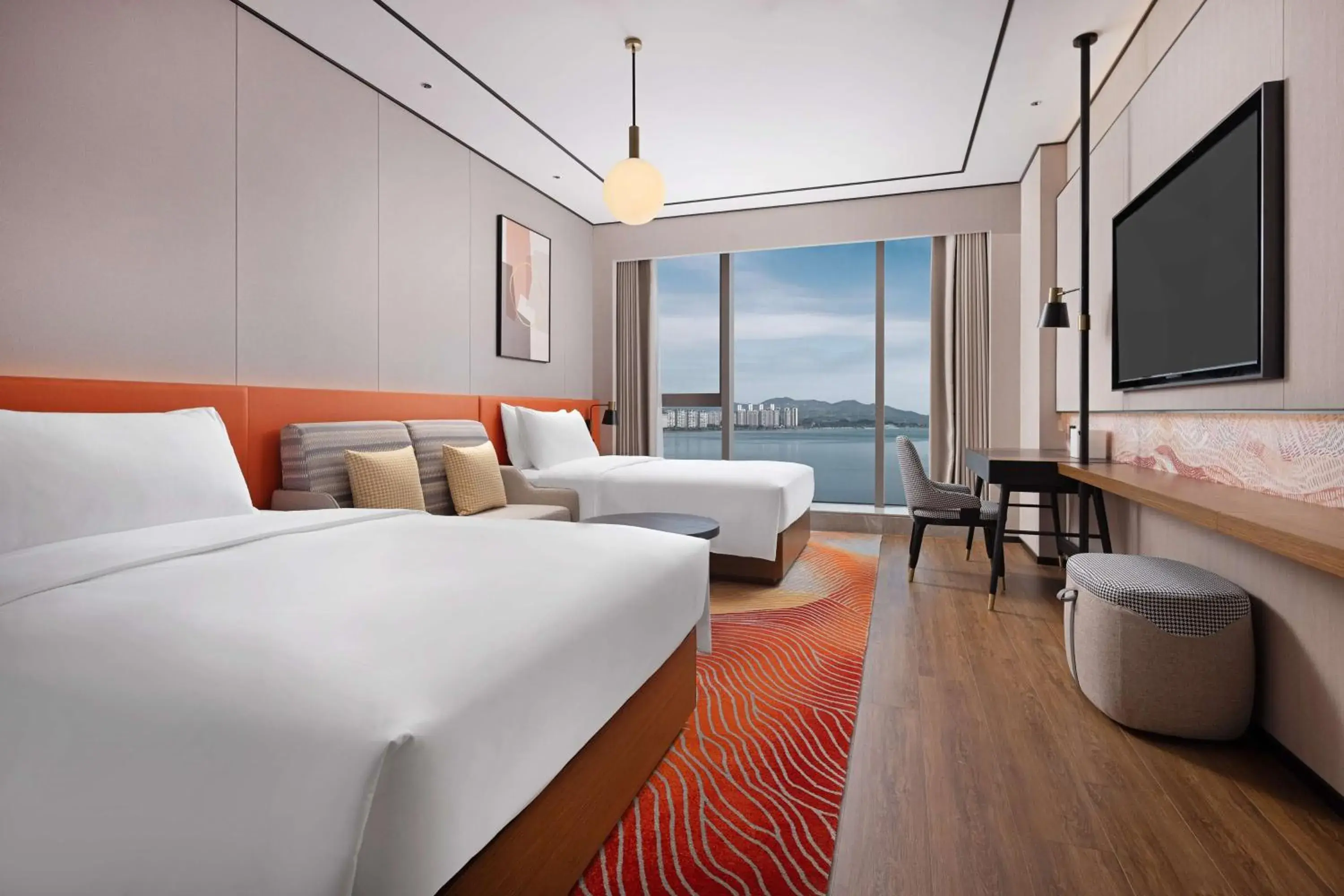 Bed in Hilton Garden Inn Shanwei Haibin Boulevard Bed in Hilton Garden Inn Shanwei Haibin Boulevard