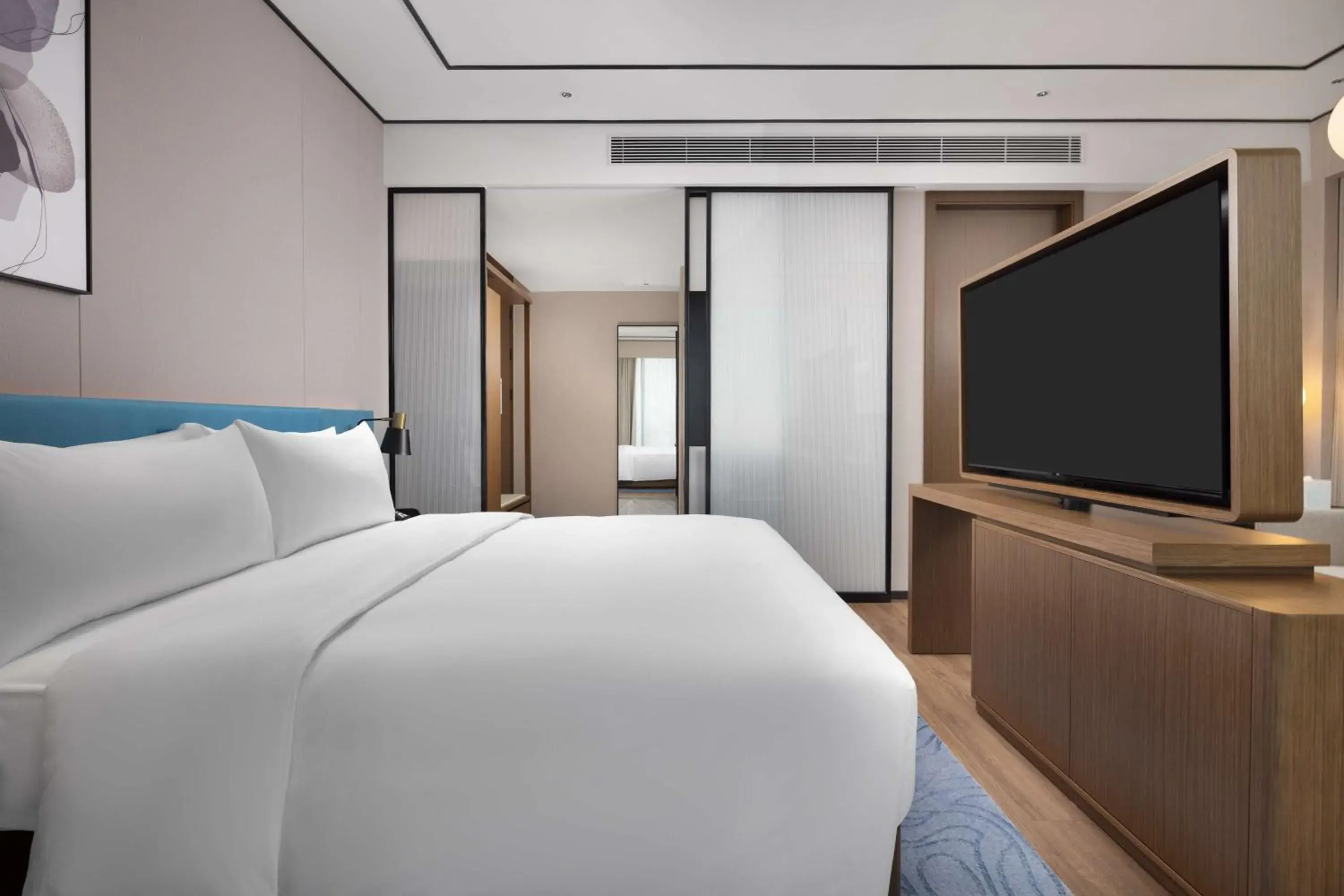 Bed in Hilton Garden Inn Shanwei Haibin Boulevard Bed in Hilton Garden Inn Shanwei Haibin Boulevard