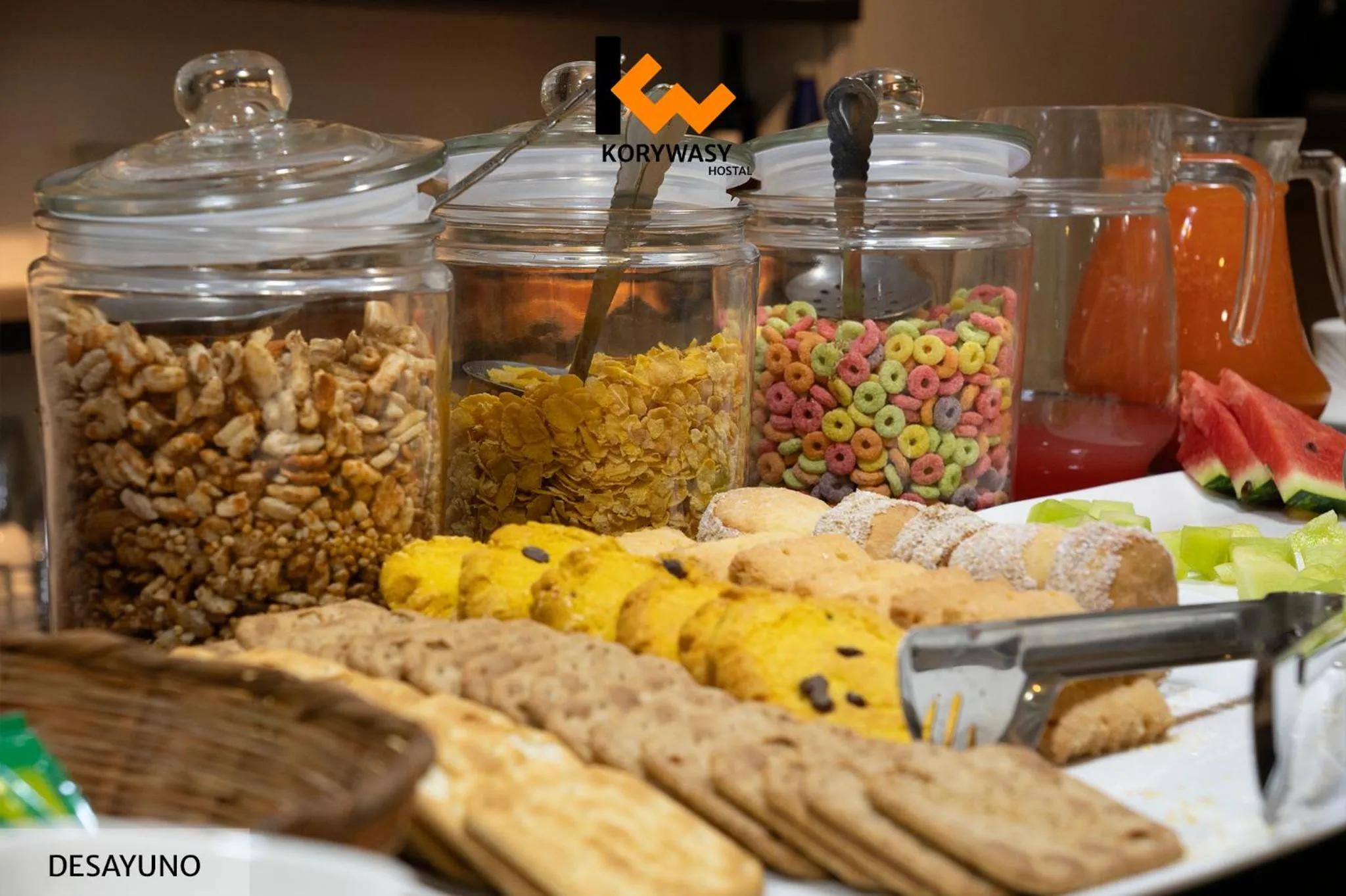 Breakfast in Kory Wasy Hostal - Uyuni