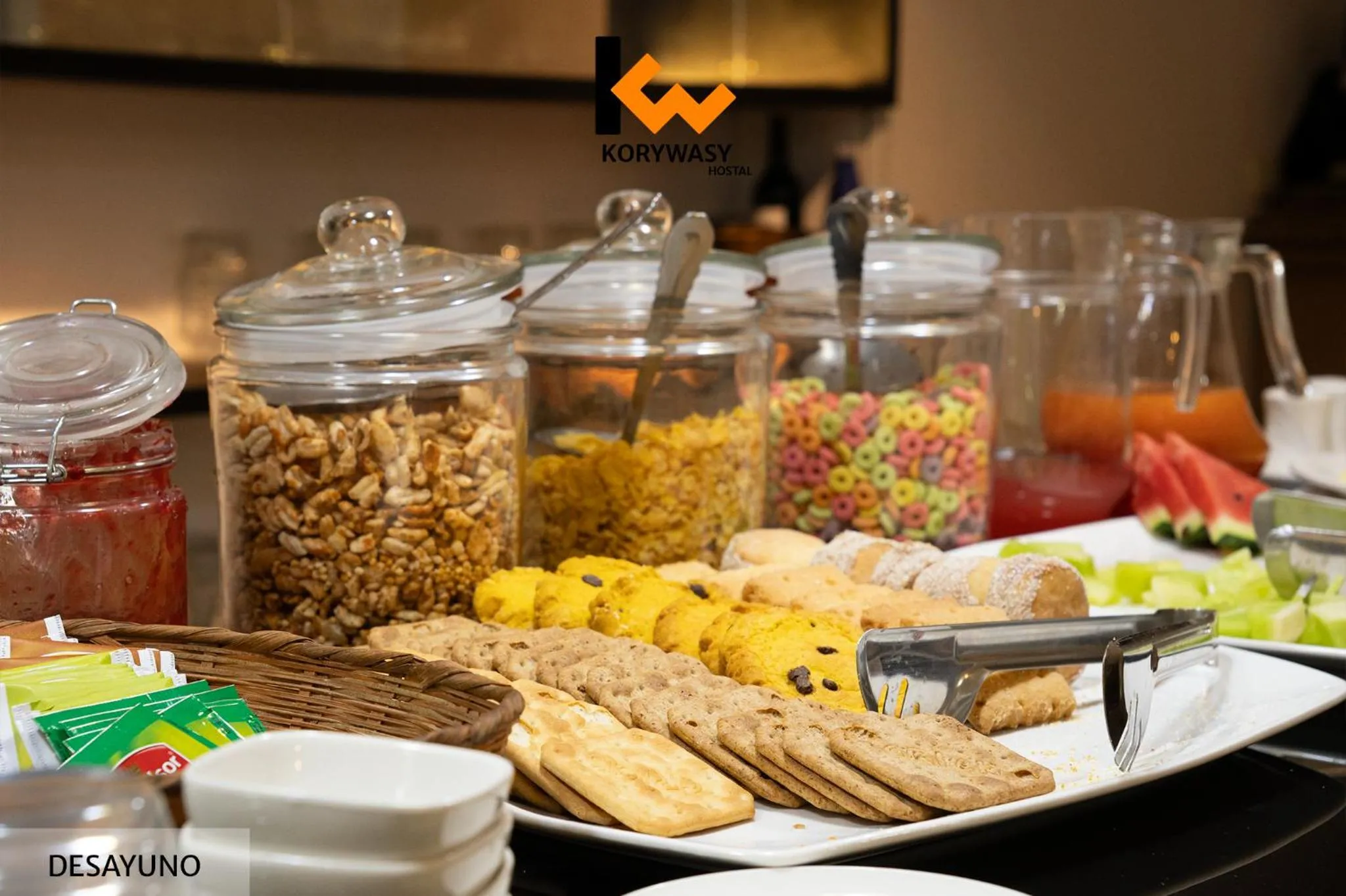 Breakfast in Kory Wasy Hostal - Uyuni