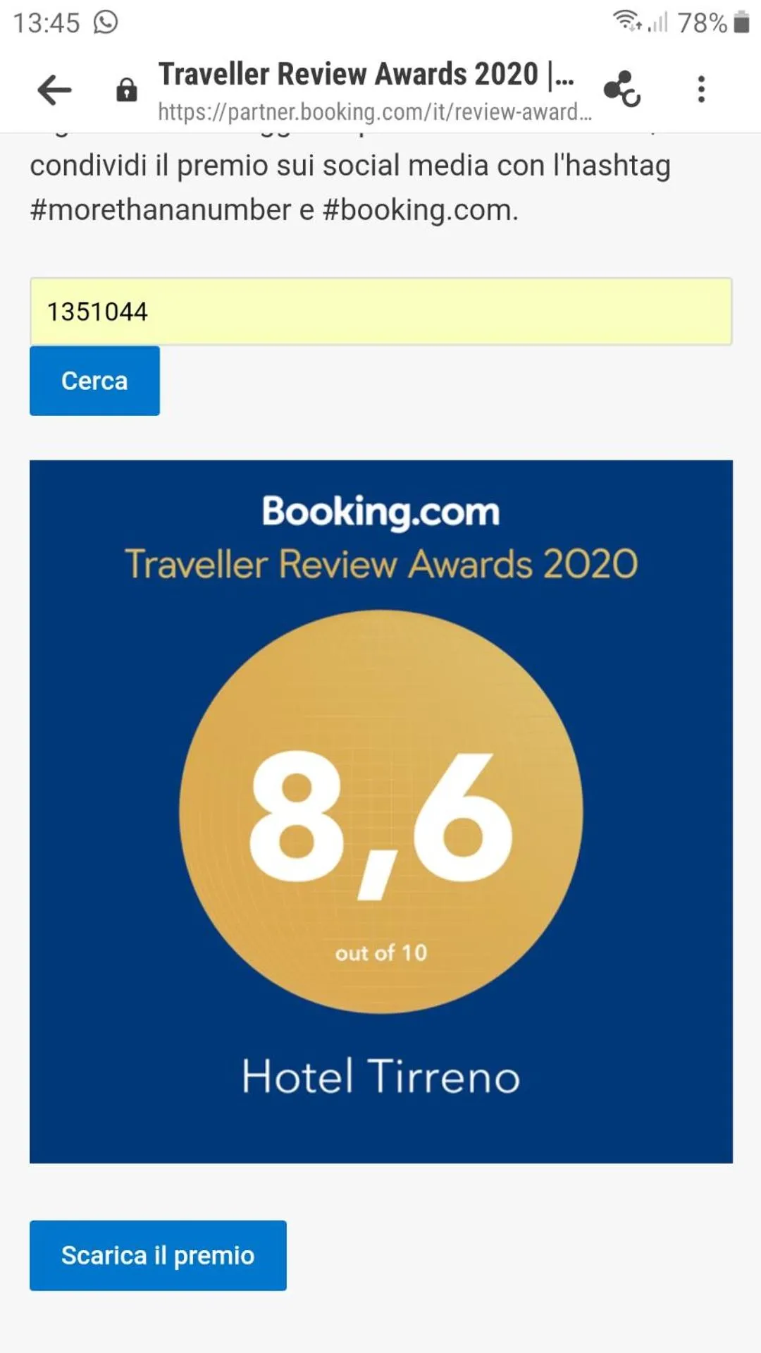 Staff in Hotel Tirreno