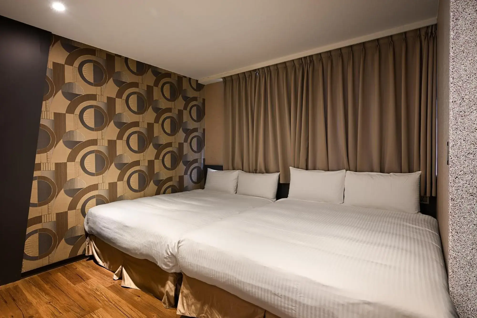 Bed in 綺樂文旅 康定館 Le Room Hotel Kangding Bed in 綺樂文旅 康定館 Le Room Hotel Kangding