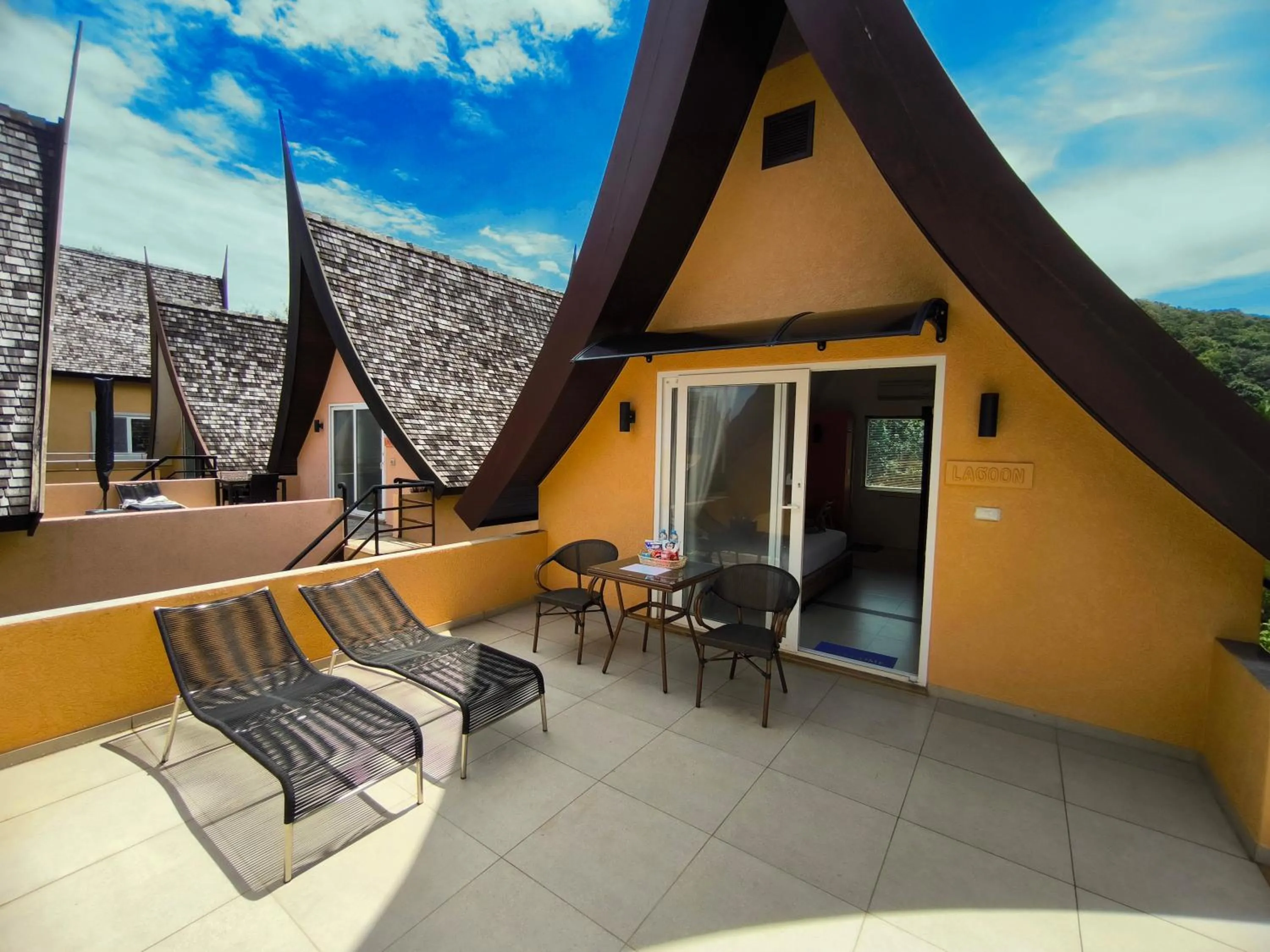 Patio in Siam Royal View Resort Apartments