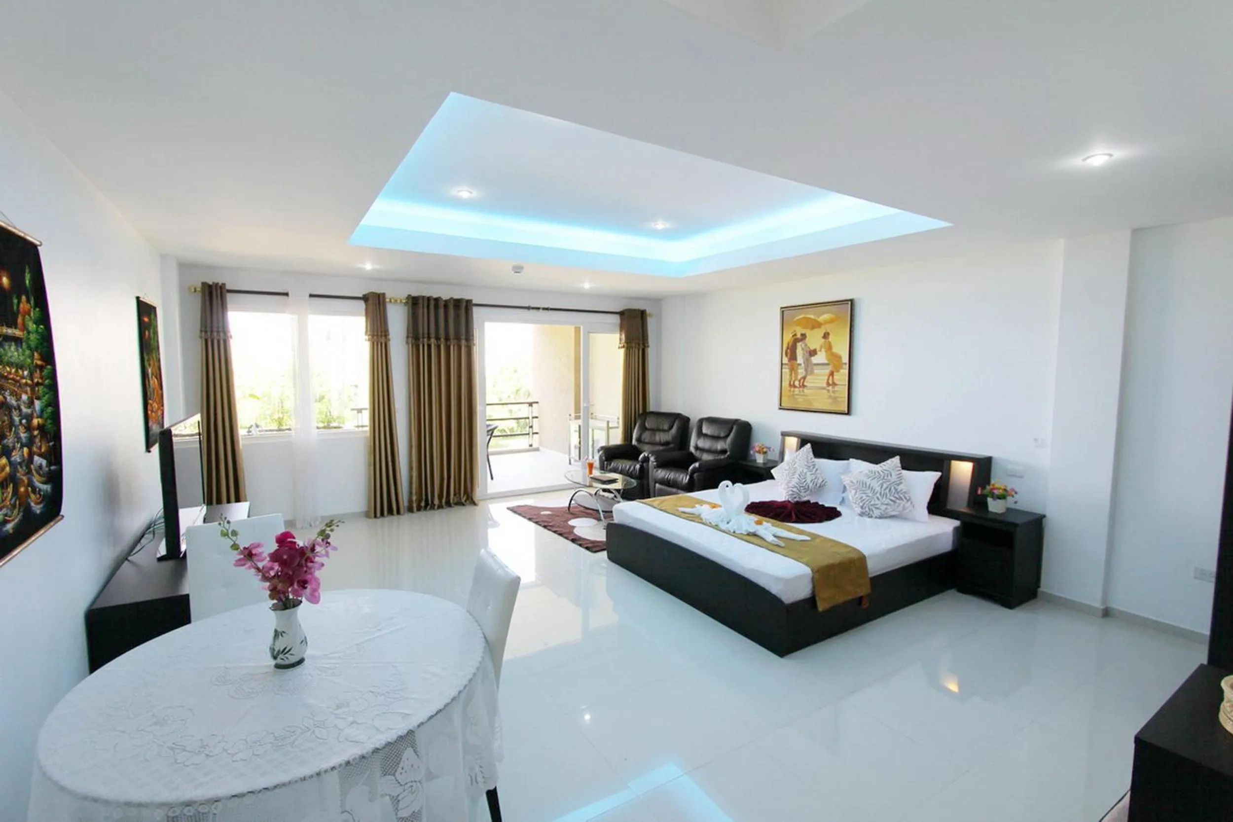 Photo of the whole room, Bed in Siam Royal View Resort Apartments