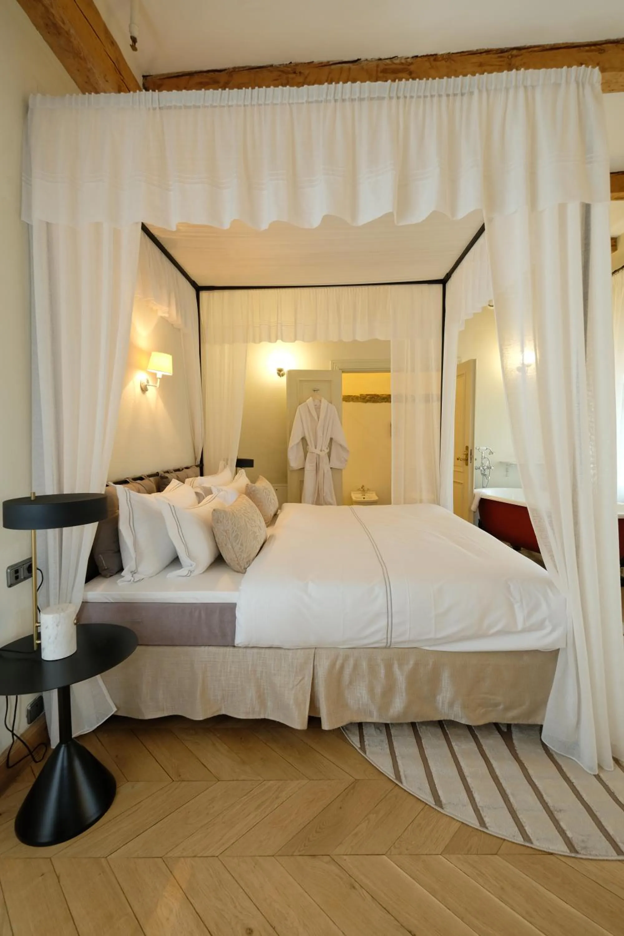 Bed in The Three Sisters Hotel