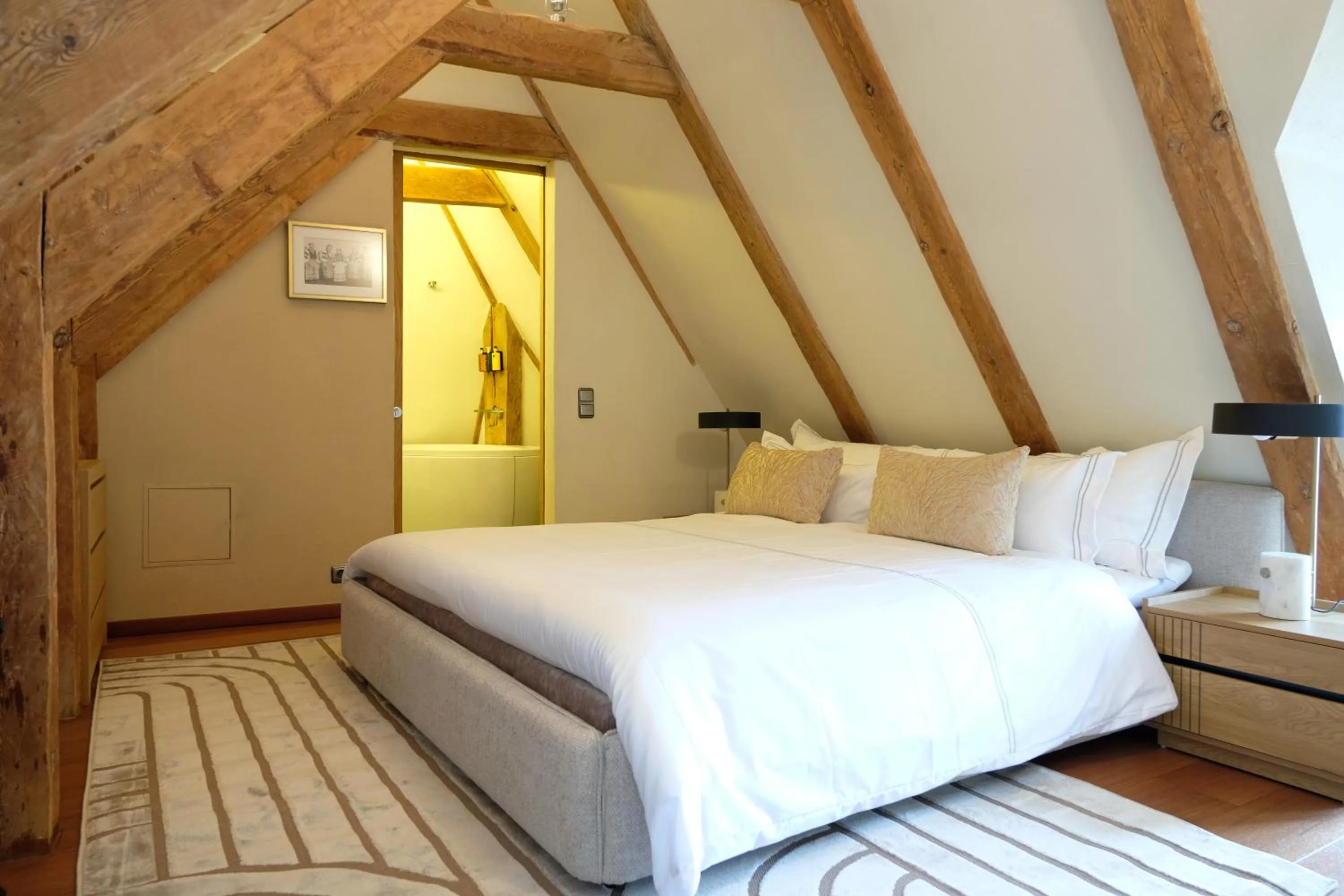 Bed in The Three Sisters Hotel