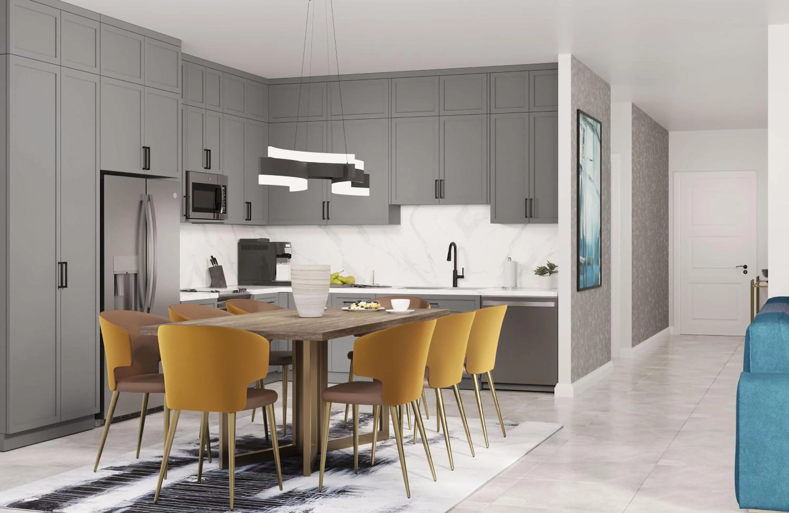 Kitchen or kitchenette in Villatel Orlando Resort, Apartments by Marriott Bonvoy