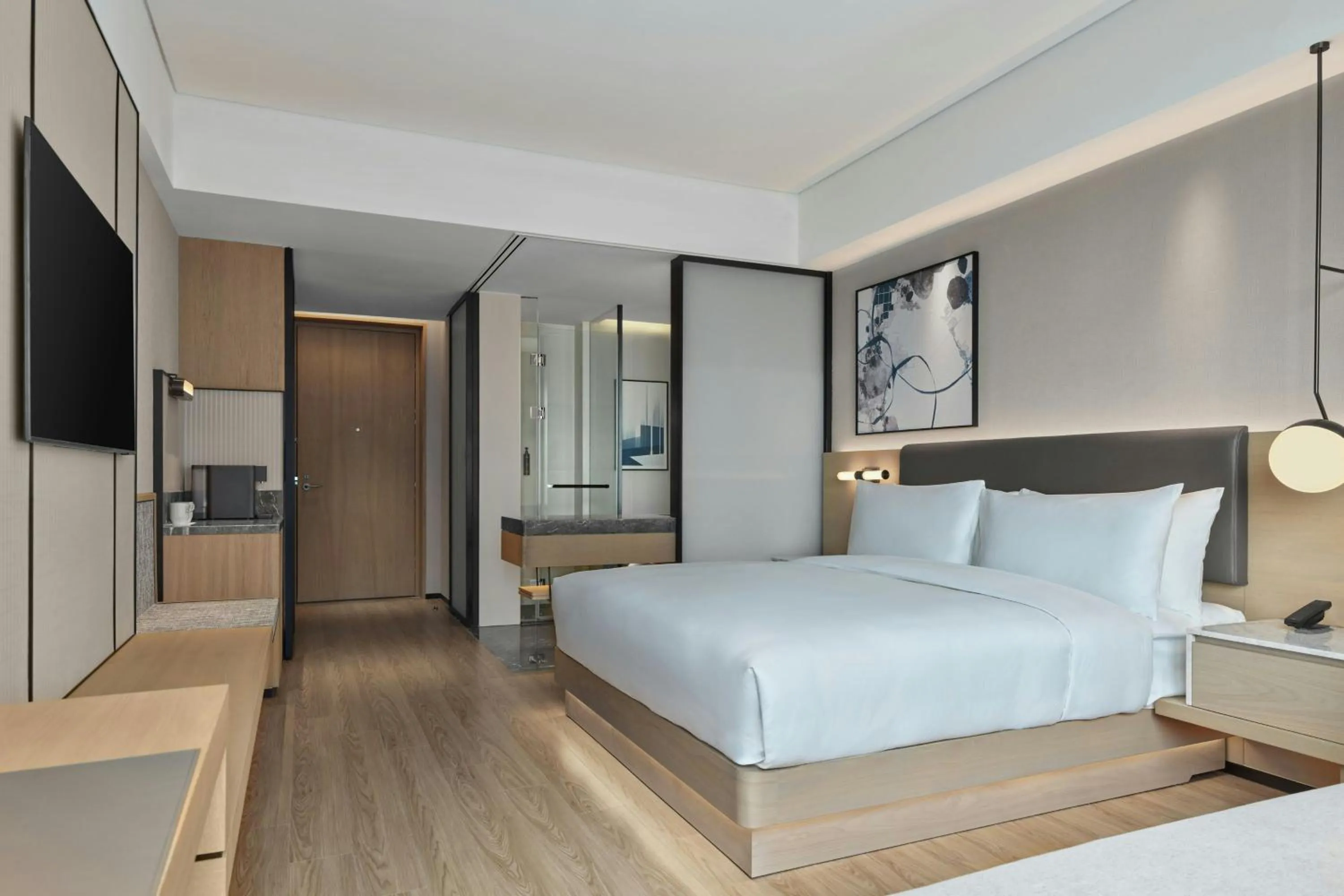 Photo of the whole room, Bed in AC Hotel Suzhou Industrial Park