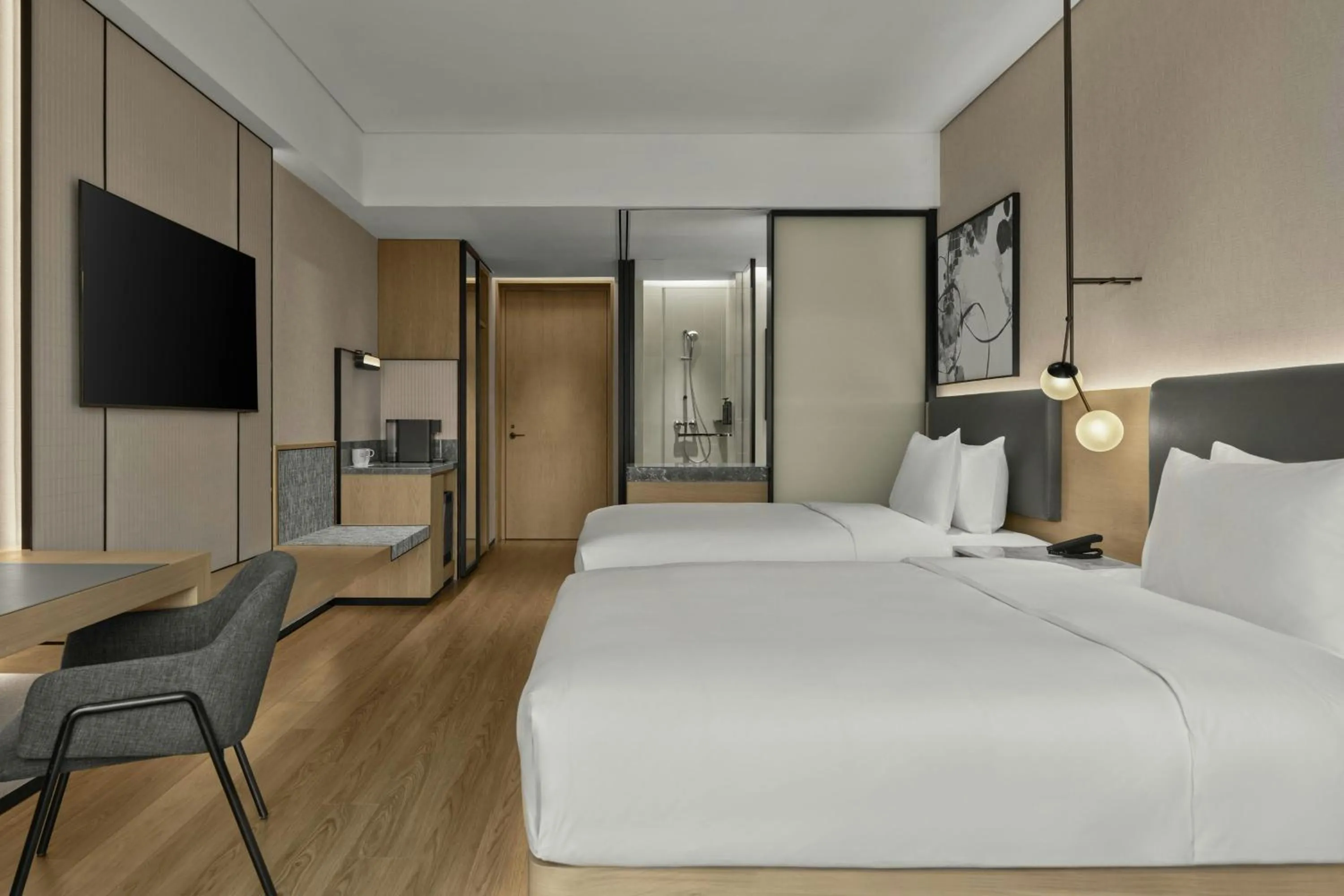 Photo of the whole room, Bed in AC Hotel Suzhou Industrial Park