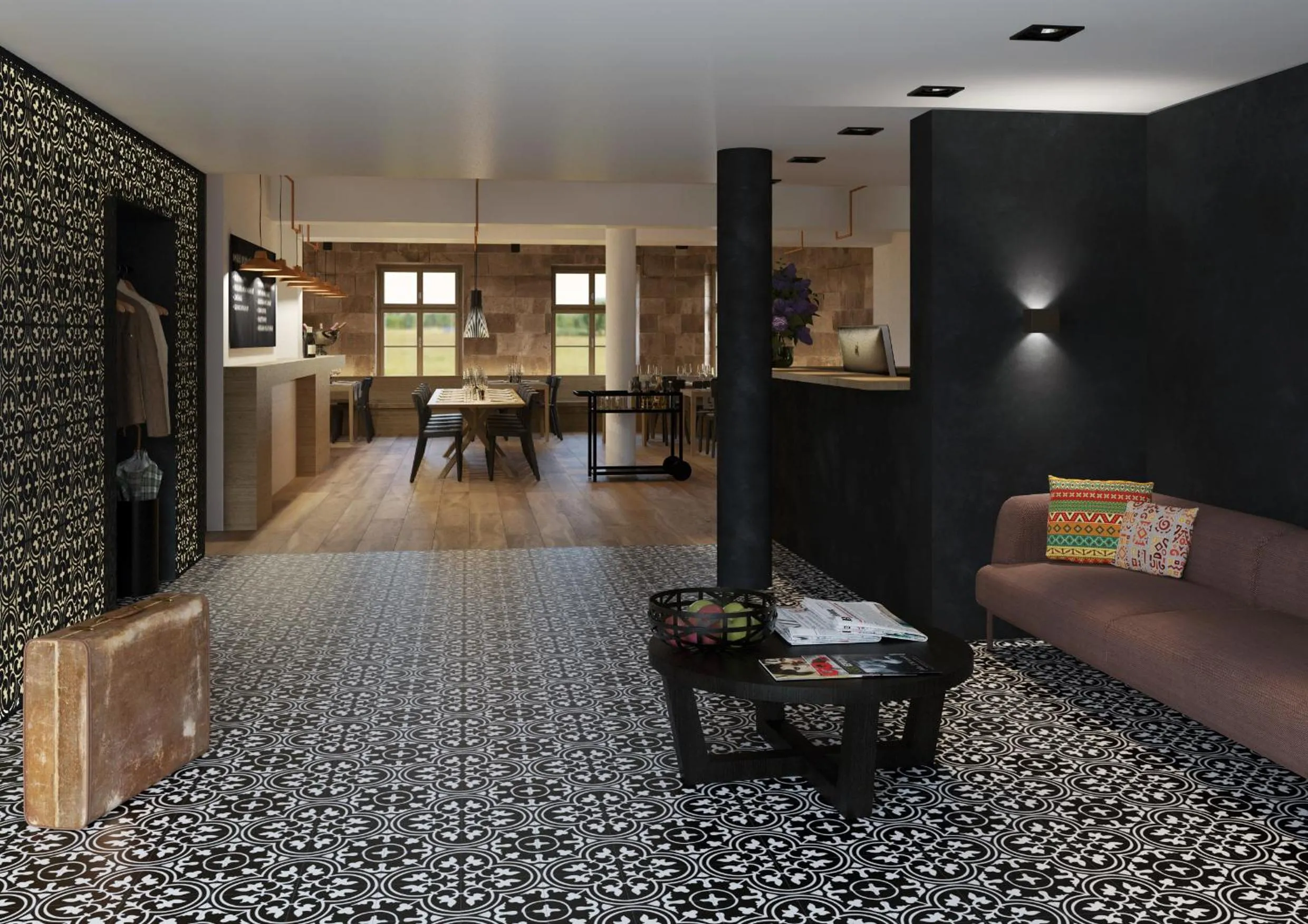 Lounge or bar in East West Hotel Basel