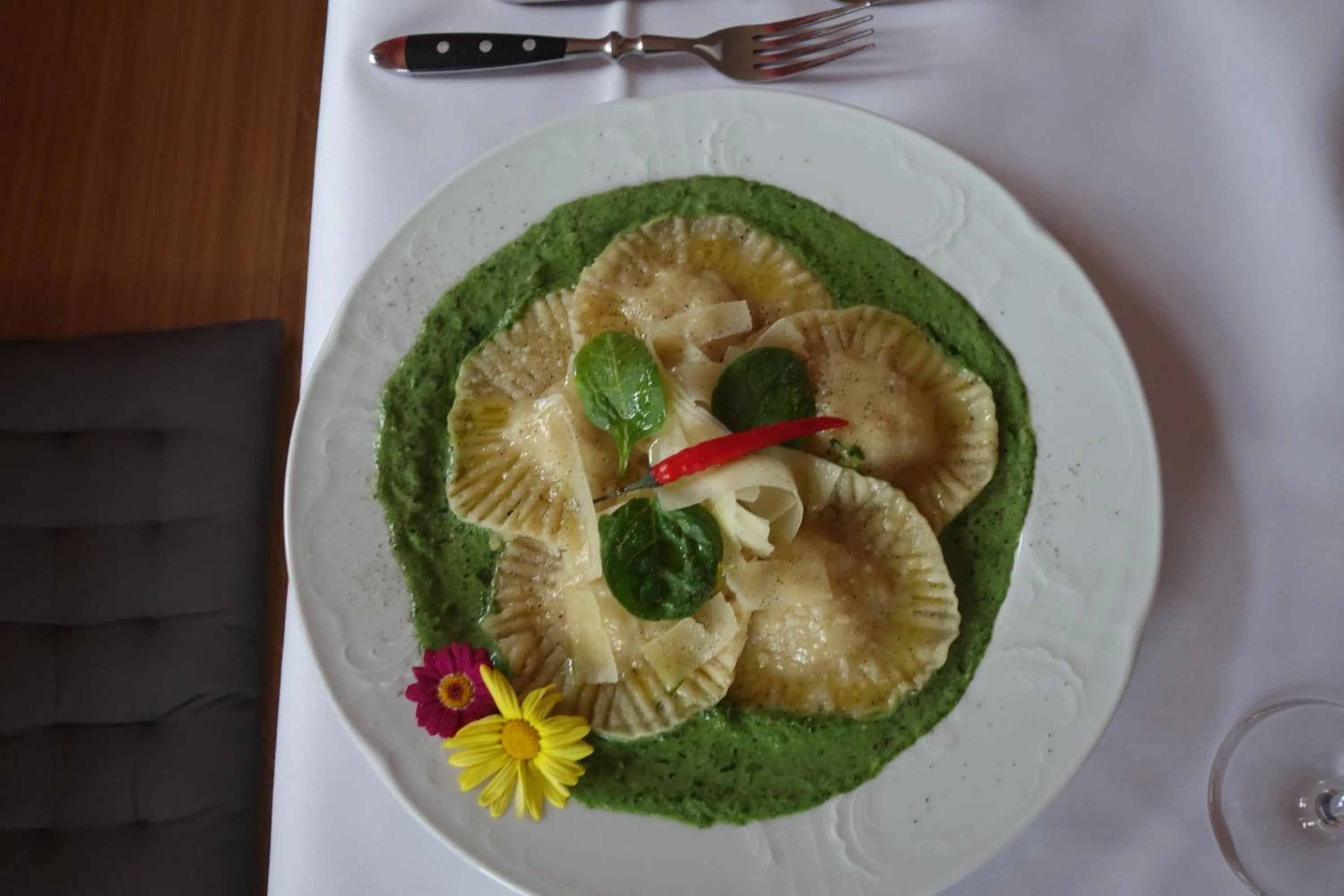 Food close-up in East West Hotel Basel