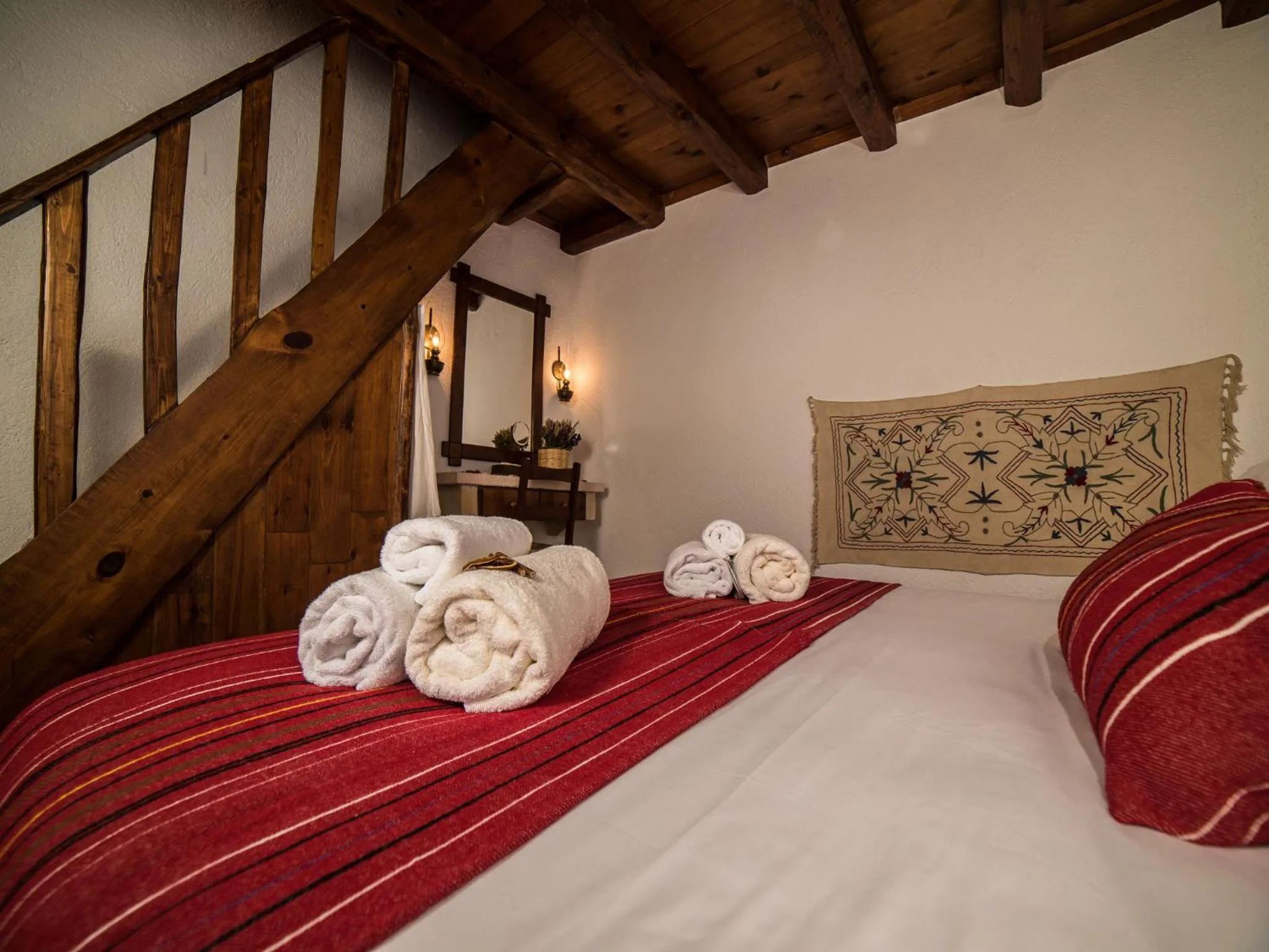 Bedroom, Bed in Villa Archanes