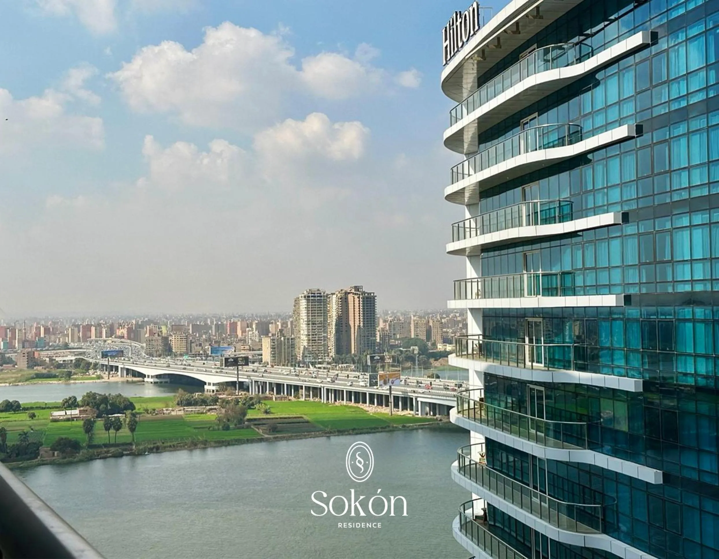 View (from property/room) in Sokon Residence Partial Nile view at Maadi