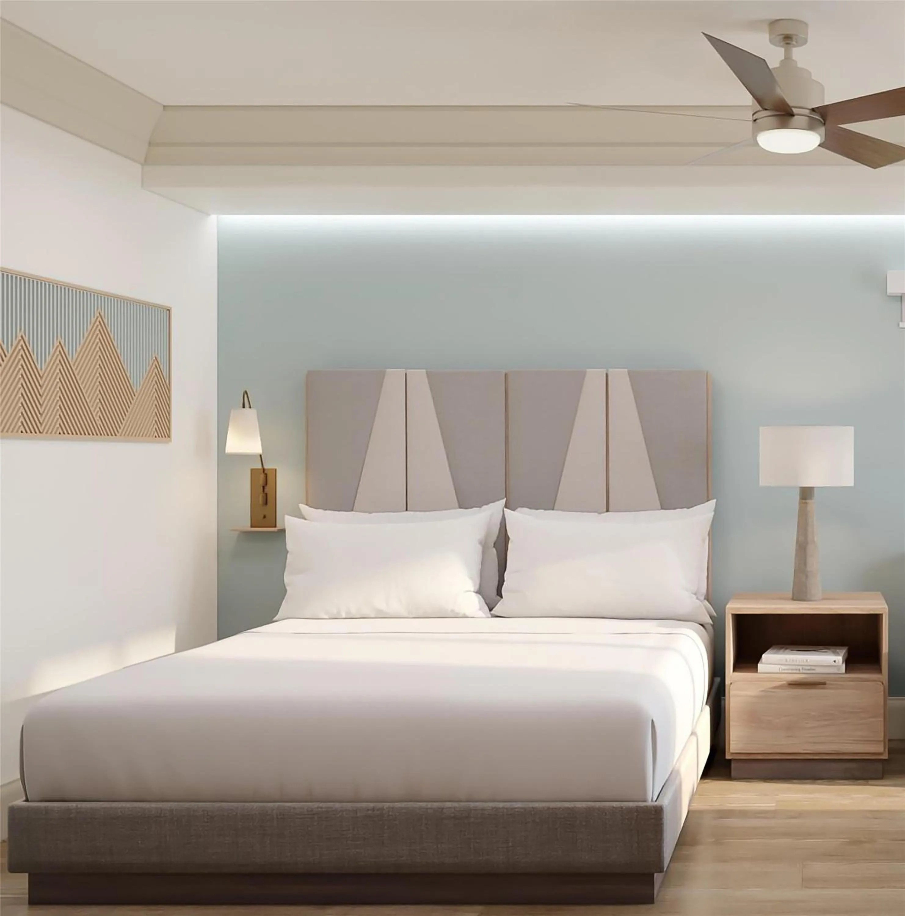 Bed in Hilton Vacation Club Mill Springs Lodge Pigeon Forge