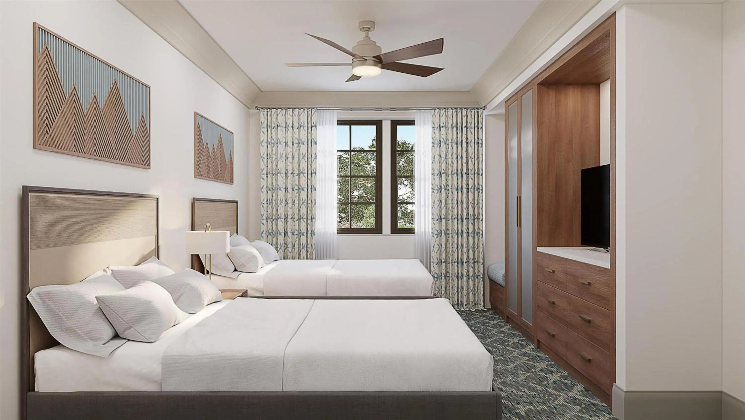 Bed in Hilton Vacation Club Mill Springs Lodge Pigeon Forge